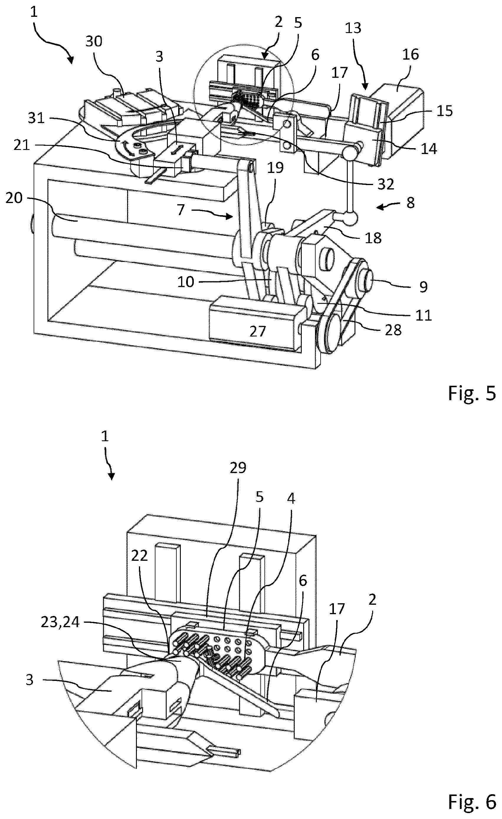 Patent US12616296 Figure 3 – Device for producing bristle products