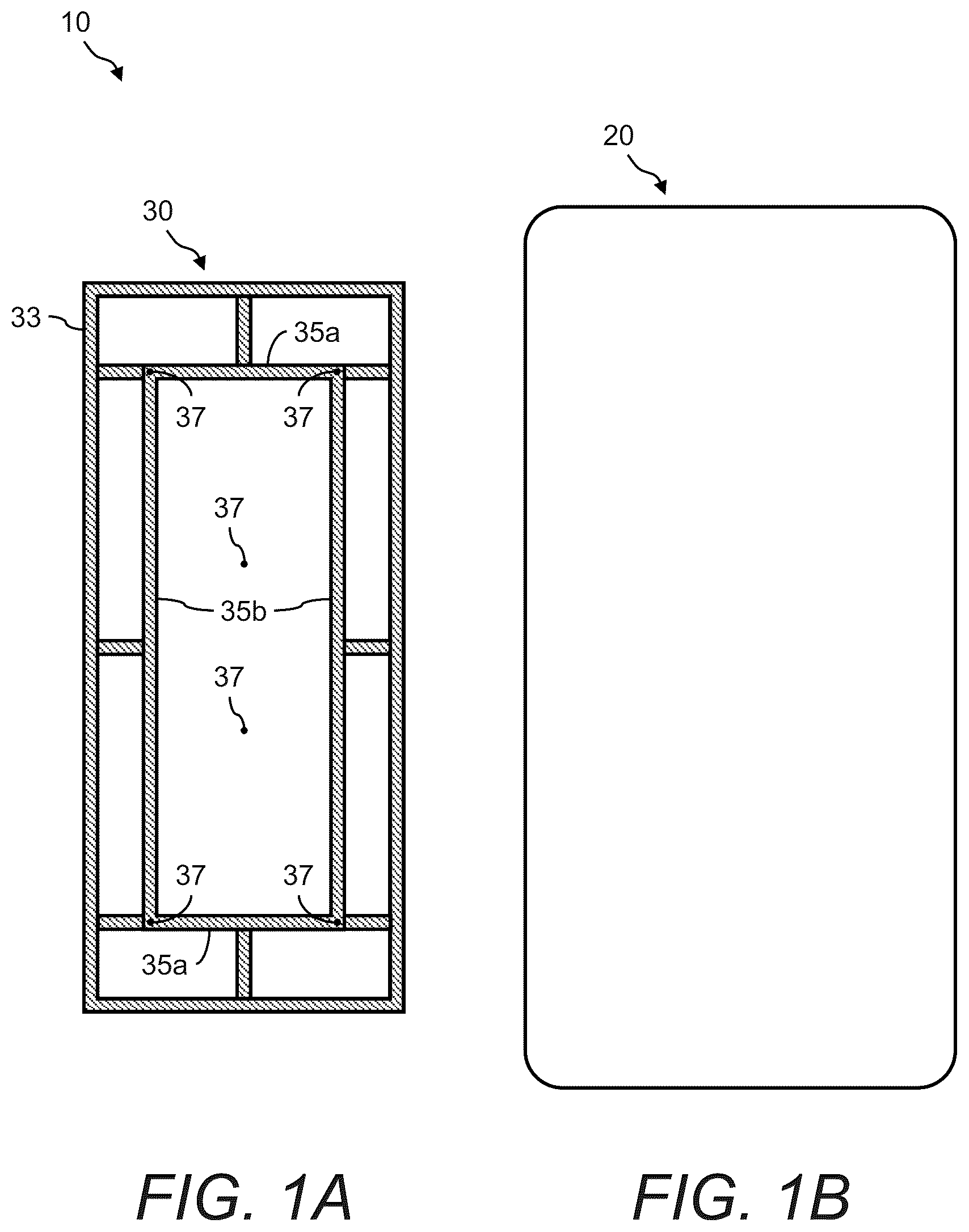 Patent US12616297 Figure 1 – Hard and frangible material tabletop system