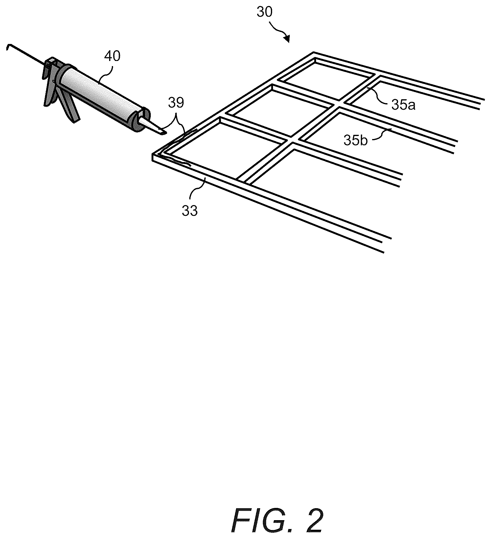 Patent US12616297 Figure 2 – Hard and frangible material tabletop system