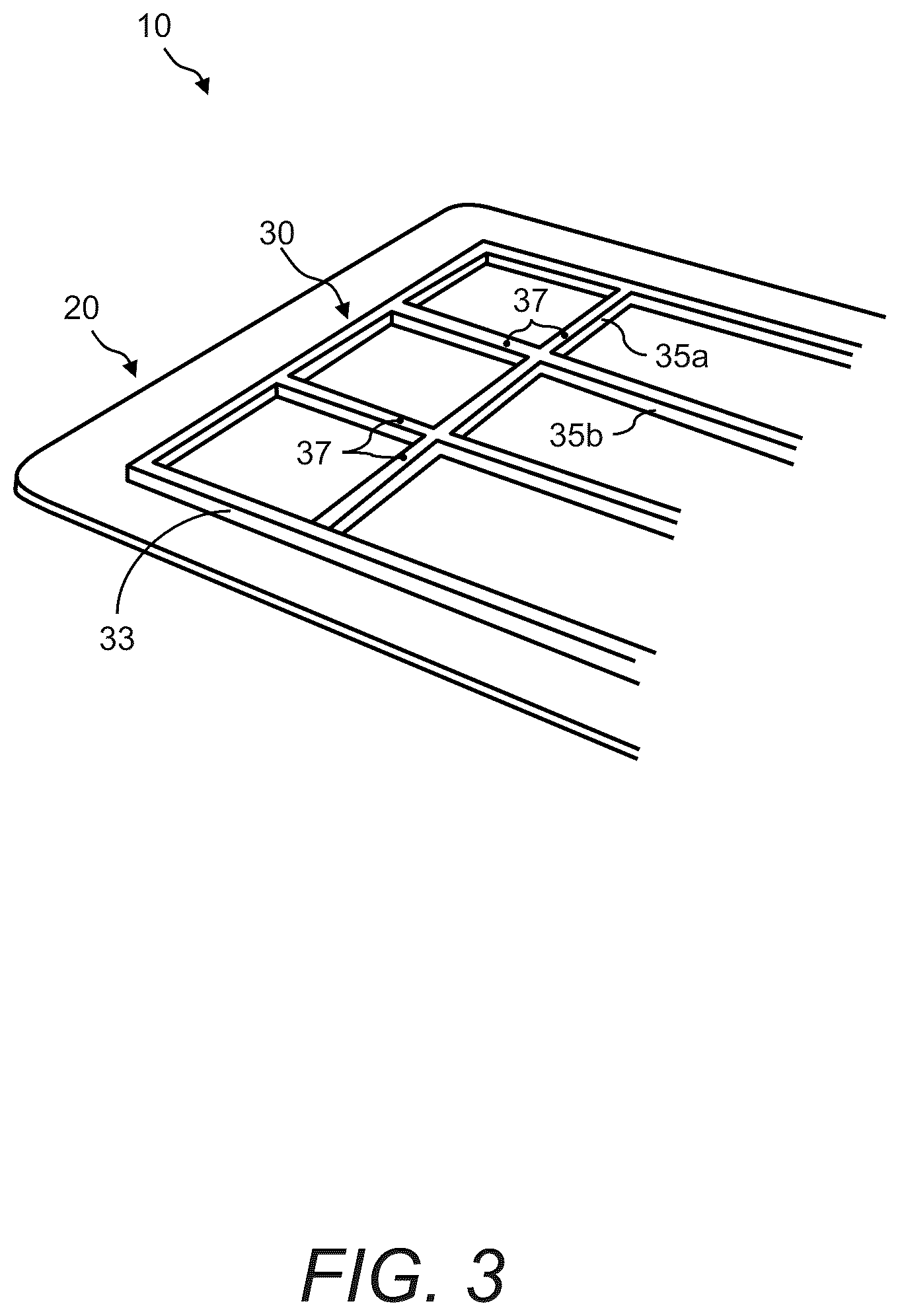 Patent US12616297 Figure 3 – Hard and frangible material tabletop system
