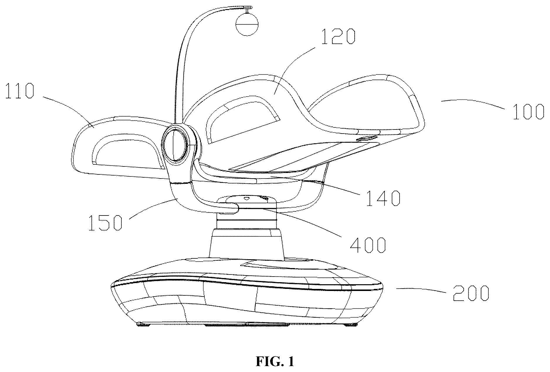 Patent US12616303 — Multidimensional rocking chair — Figure 1