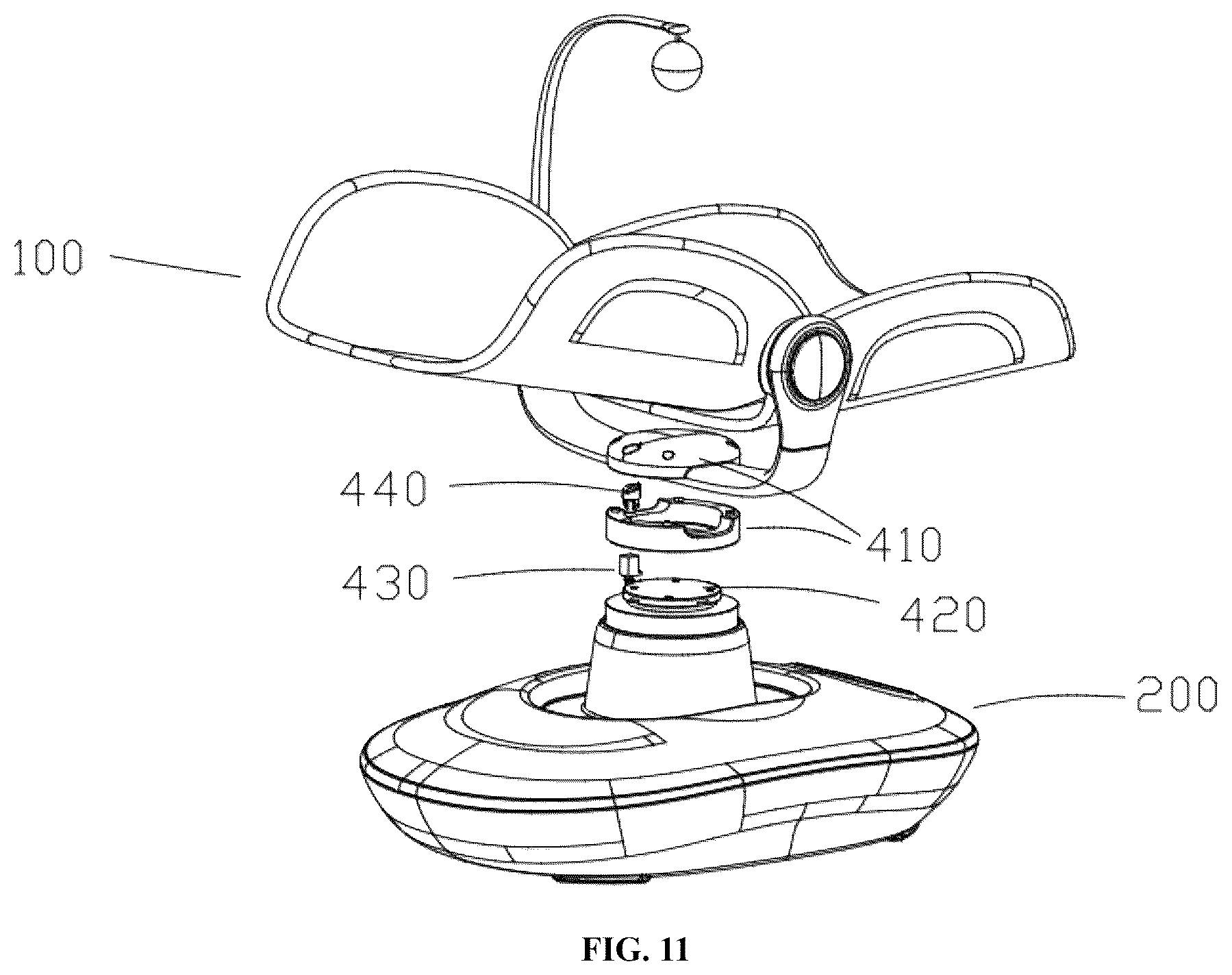 Patent US12616303 Figure 10 – Multidimensional rocking chair