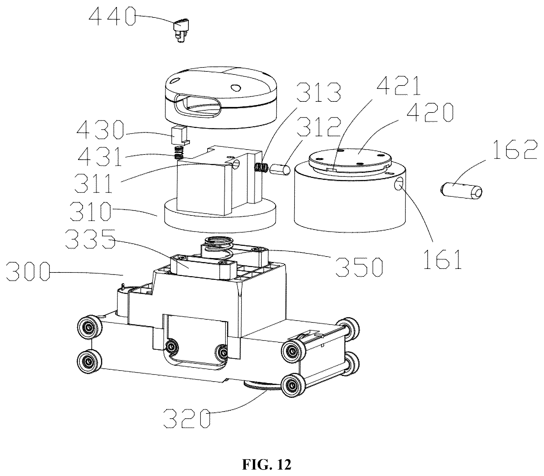 Patent US12616303 Figure 11 – Multidimensional rocking chair