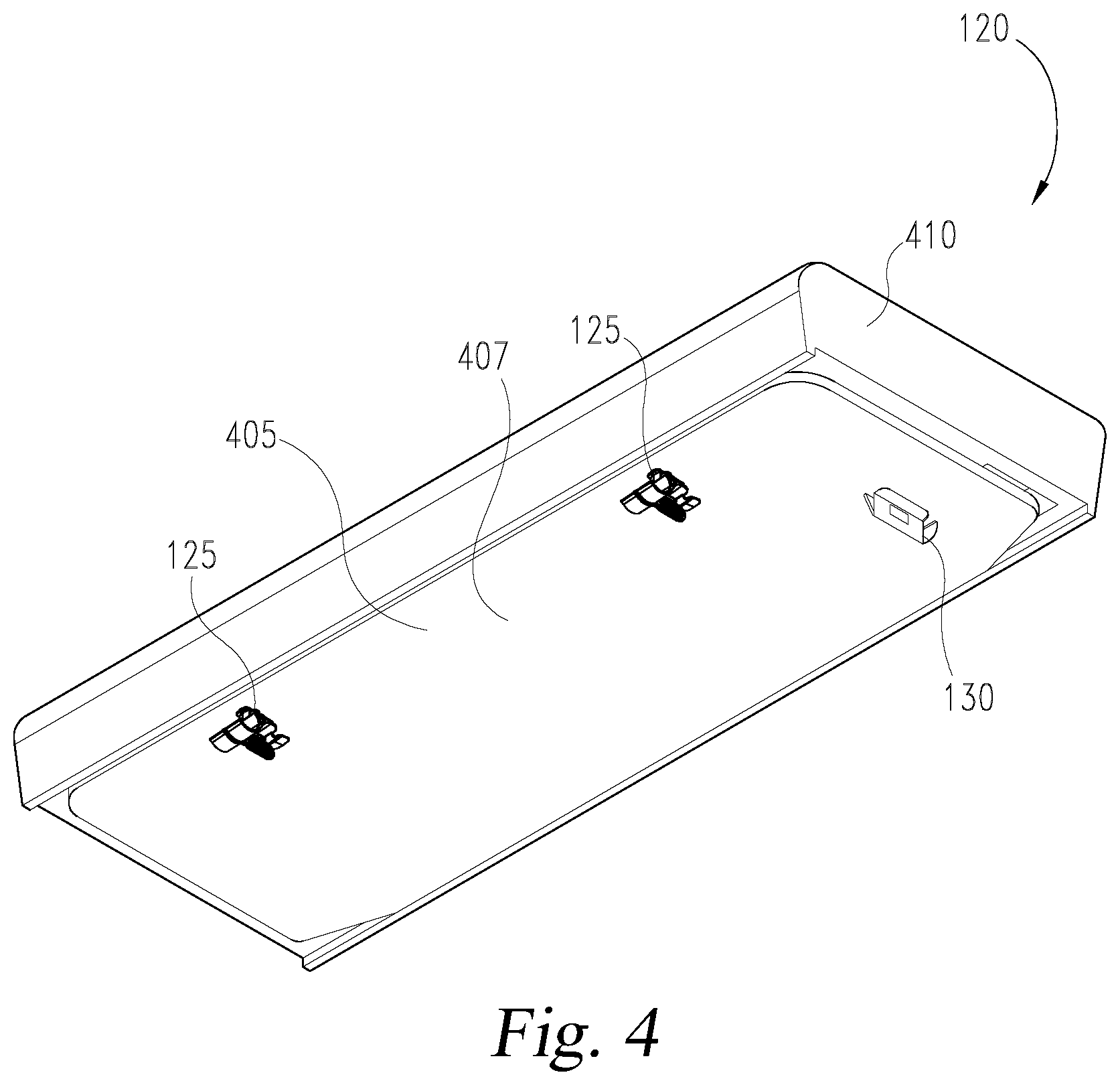 Patent US12616304 Figure 4 – Seat mounting clip system