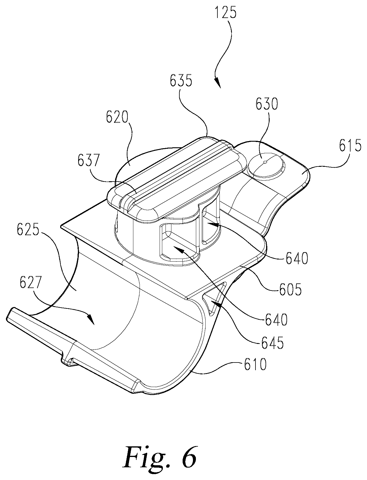 Patent US12616304 Figure 6 – Seat mounting clip system