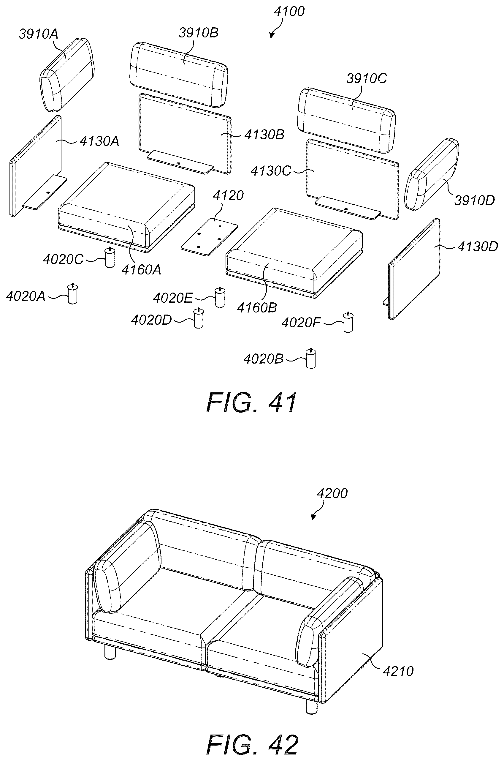 Patent US12616308 Figure 18 – Modular lounge seating assembly system