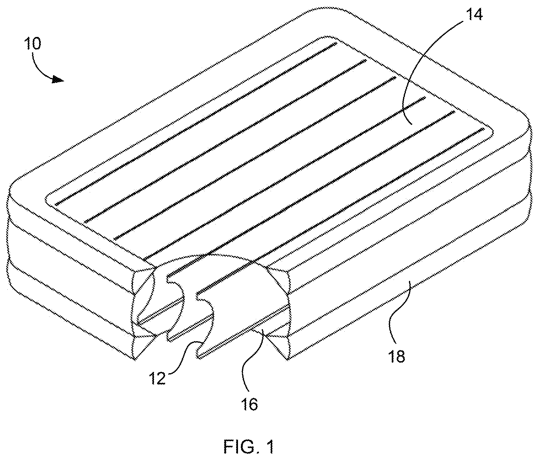 Patent US12616312 Figure 1 – Inflatable product, and manufacturing apparatus and manufacturing method therefor
