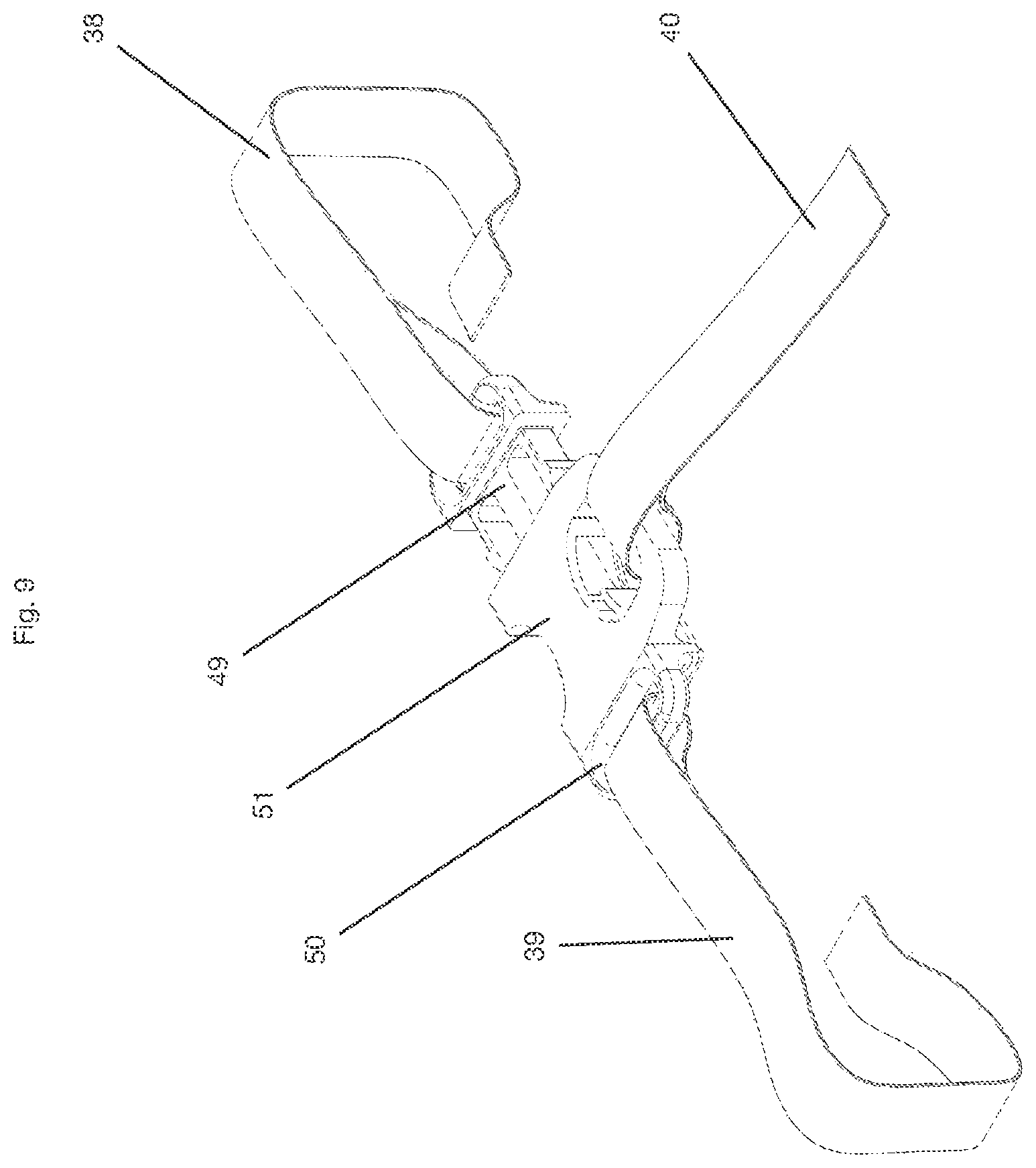 Patent US12616314 Figure 9 – Multi-part dishwasher-optimized high chair