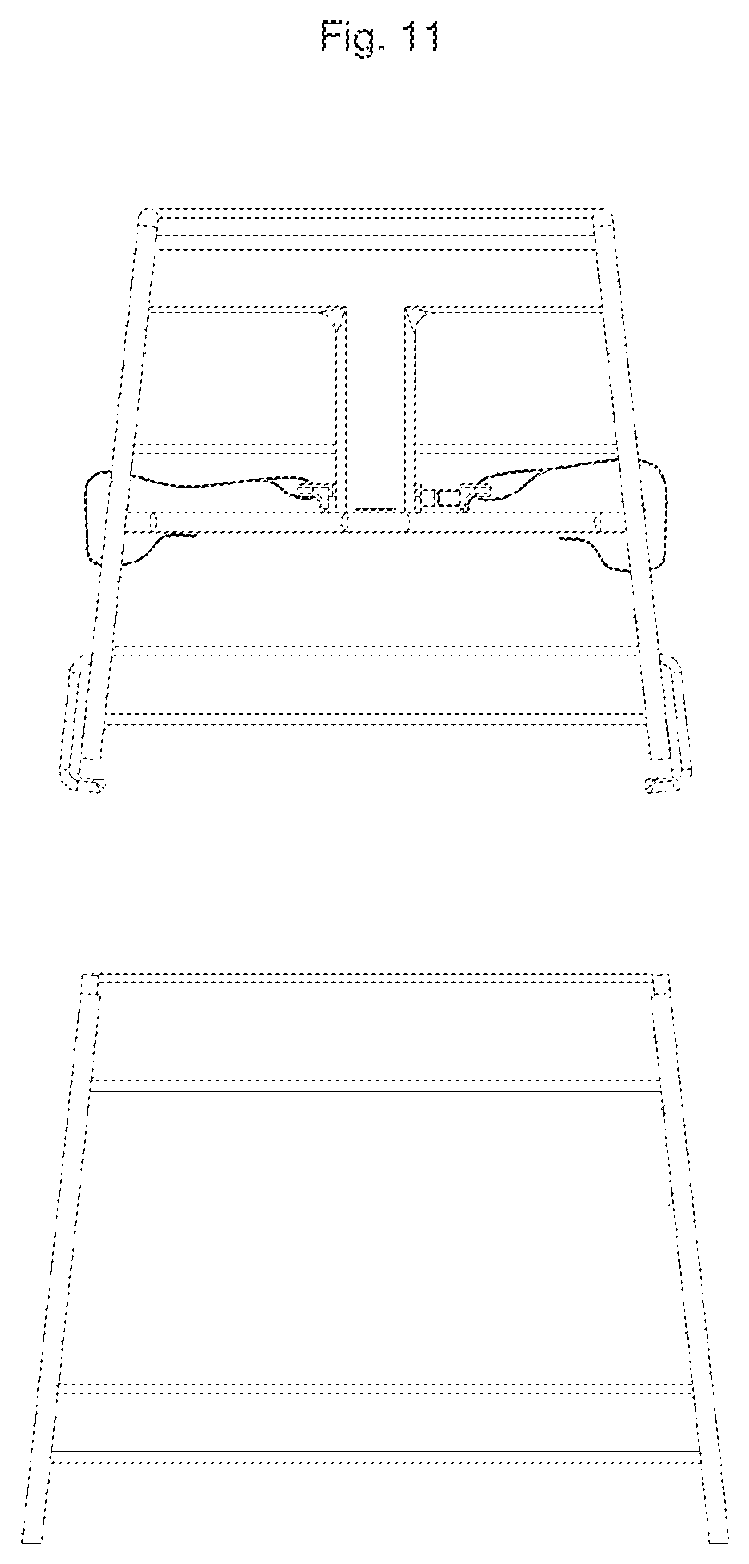 Patent US12616314 Figure 11 – Multi-part dishwasher-optimized high chair