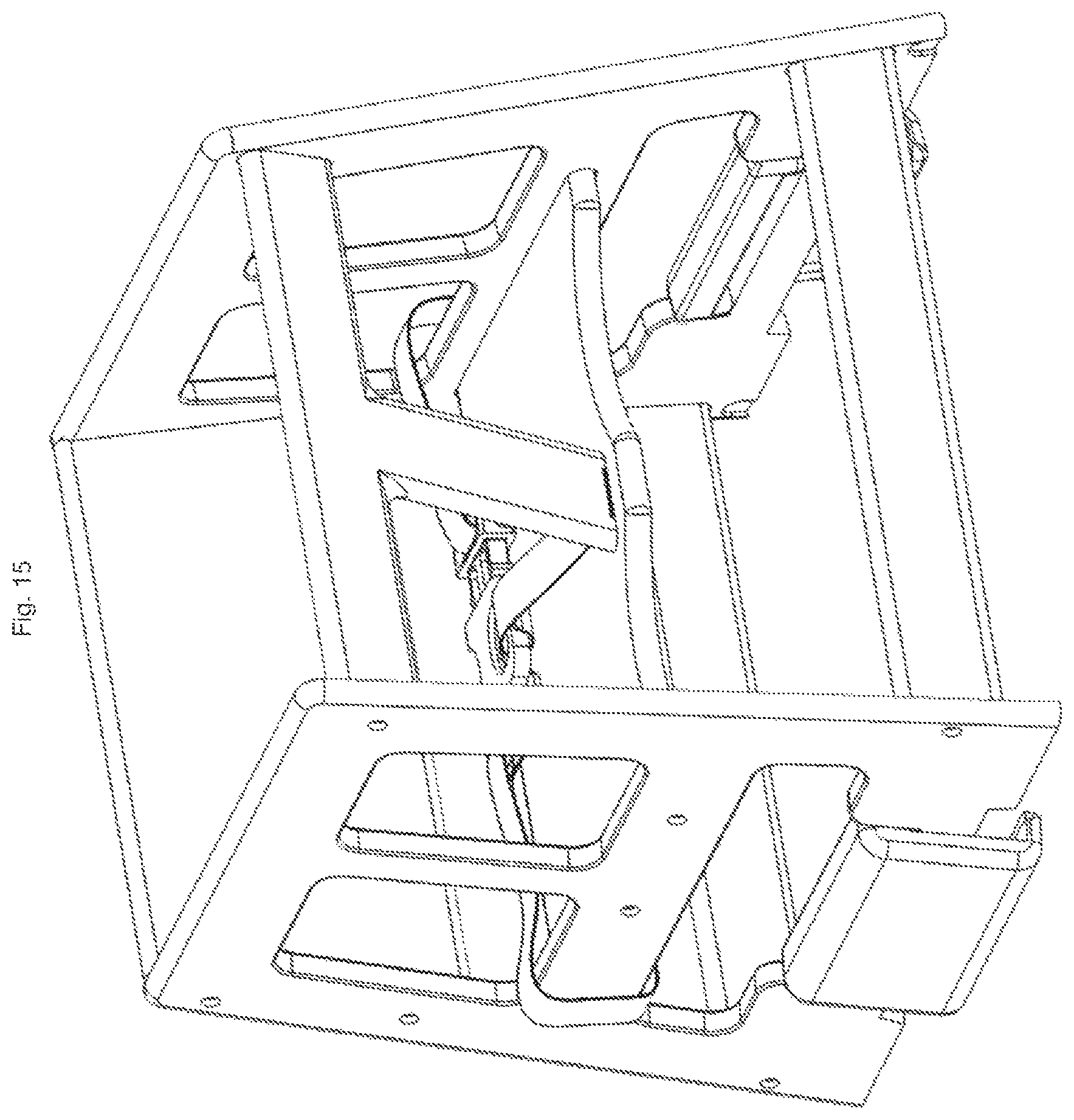 Patent US12616314 Figure 15 – Multi-part dishwasher-optimized high chair