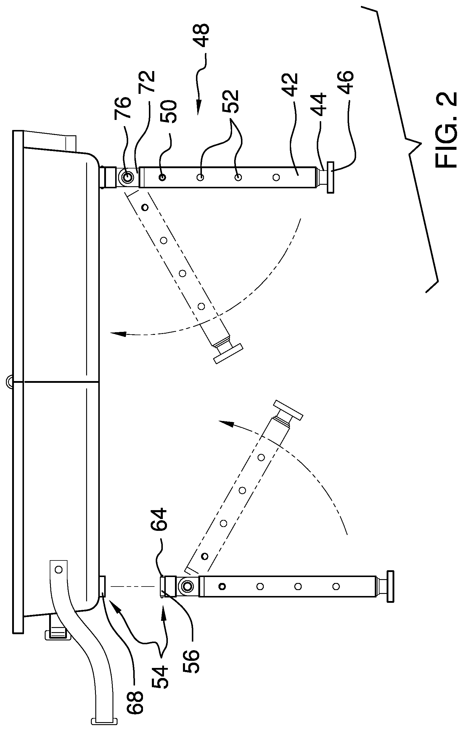Patent US12616315 Figure 2 – Portable changing table device