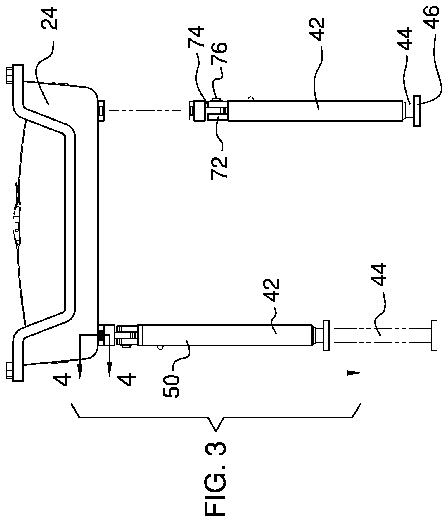 Patent US12616315 Figure 3 – Portable changing table device