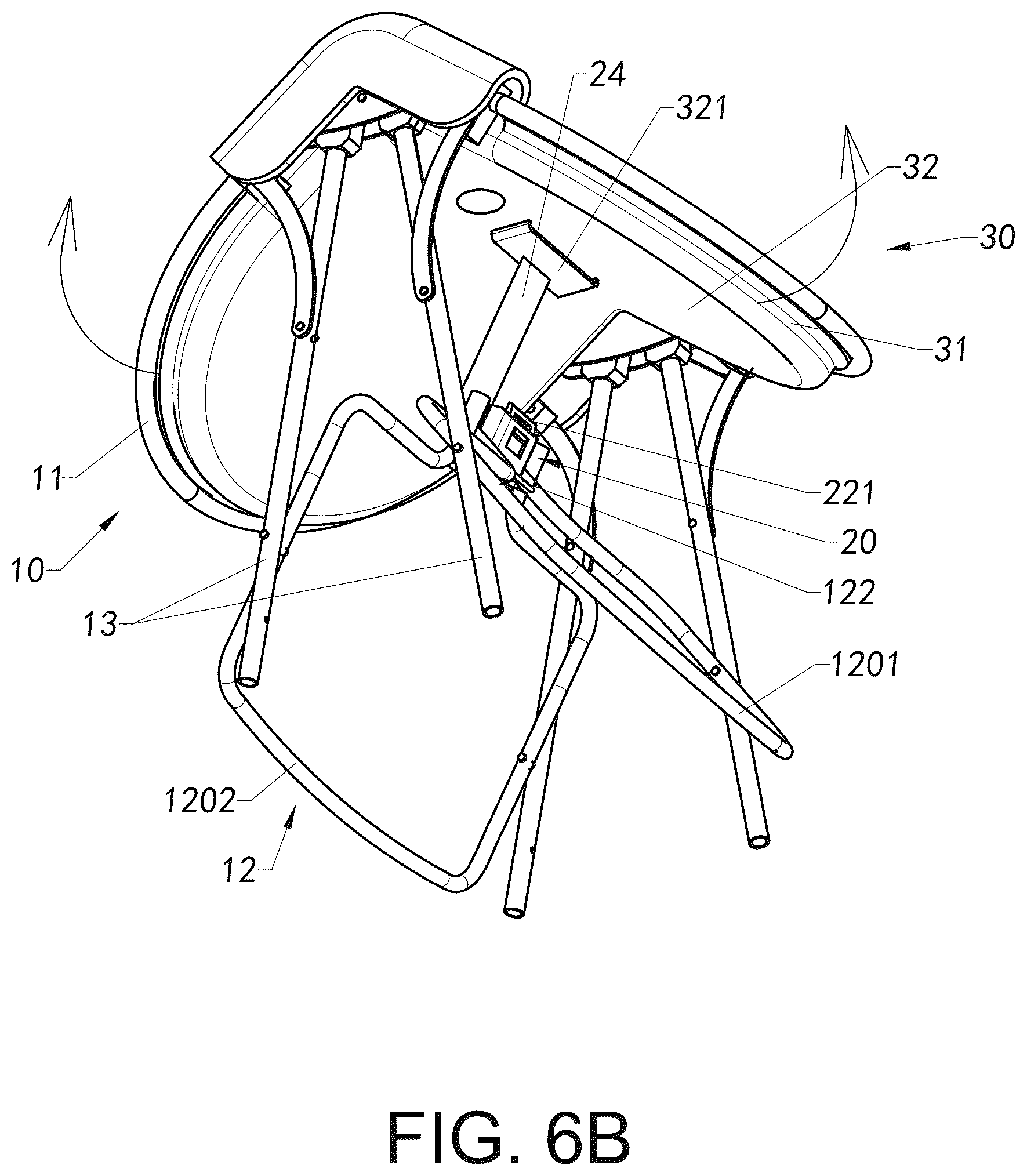 Patent US12616316 Figure 8 – Foldable container and foldable supporting frame thereof, and folding method