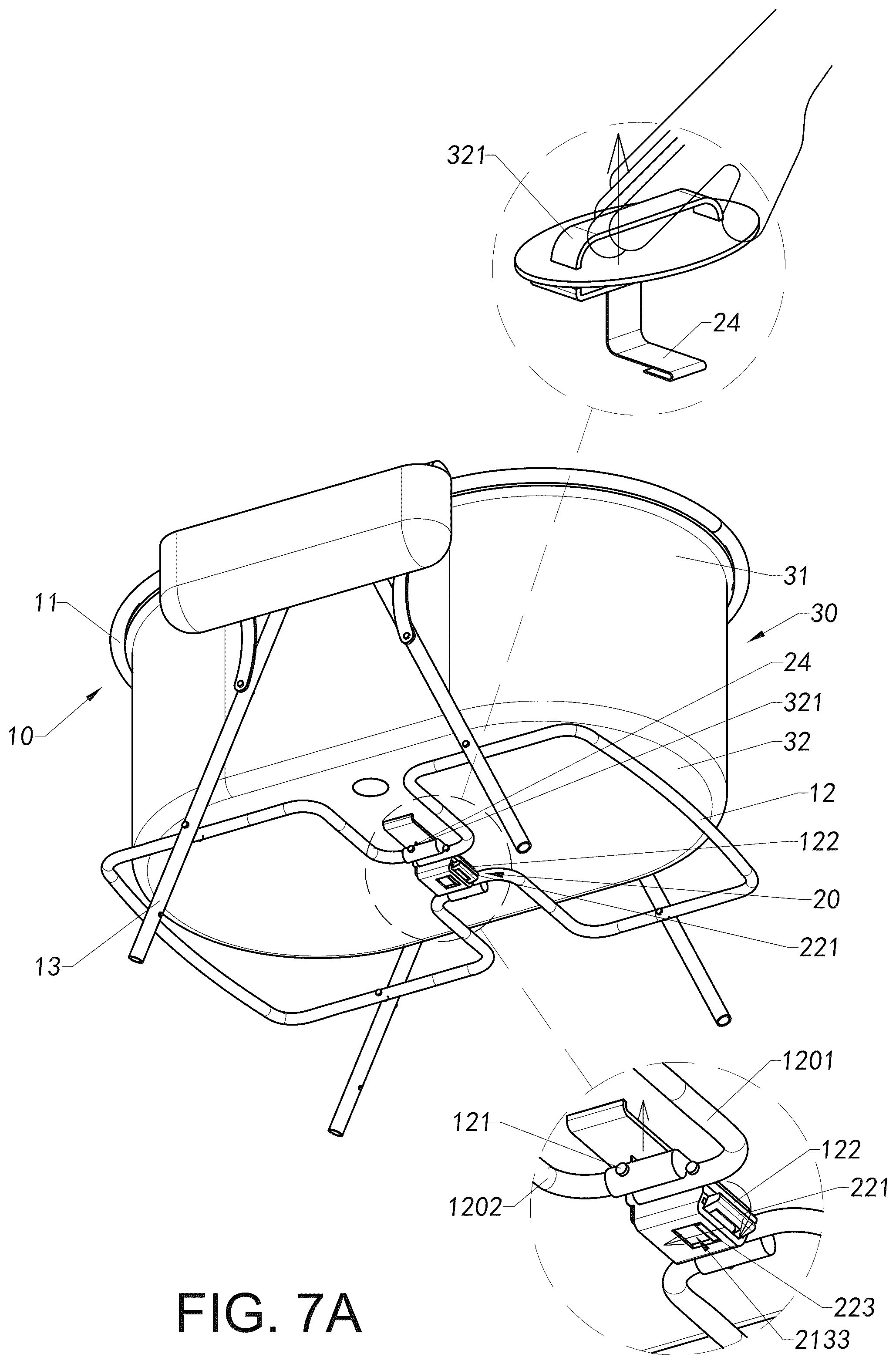 Patent US12616316 Figure 10 – Foldable container and foldable supporting frame thereof, and folding method