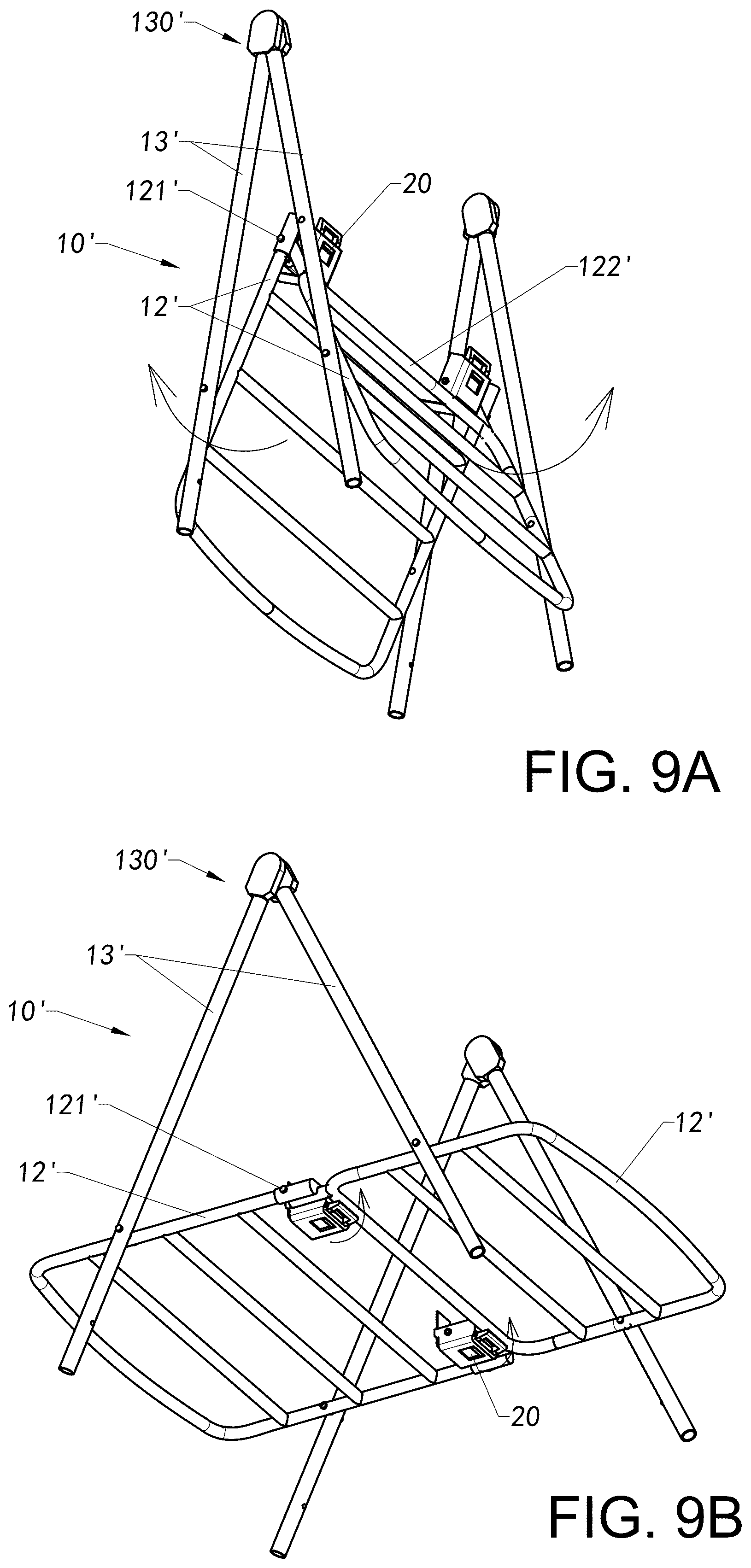 Patent US12616316 Figure 14 – Foldable container and foldable supporting frame thereof, and folding method