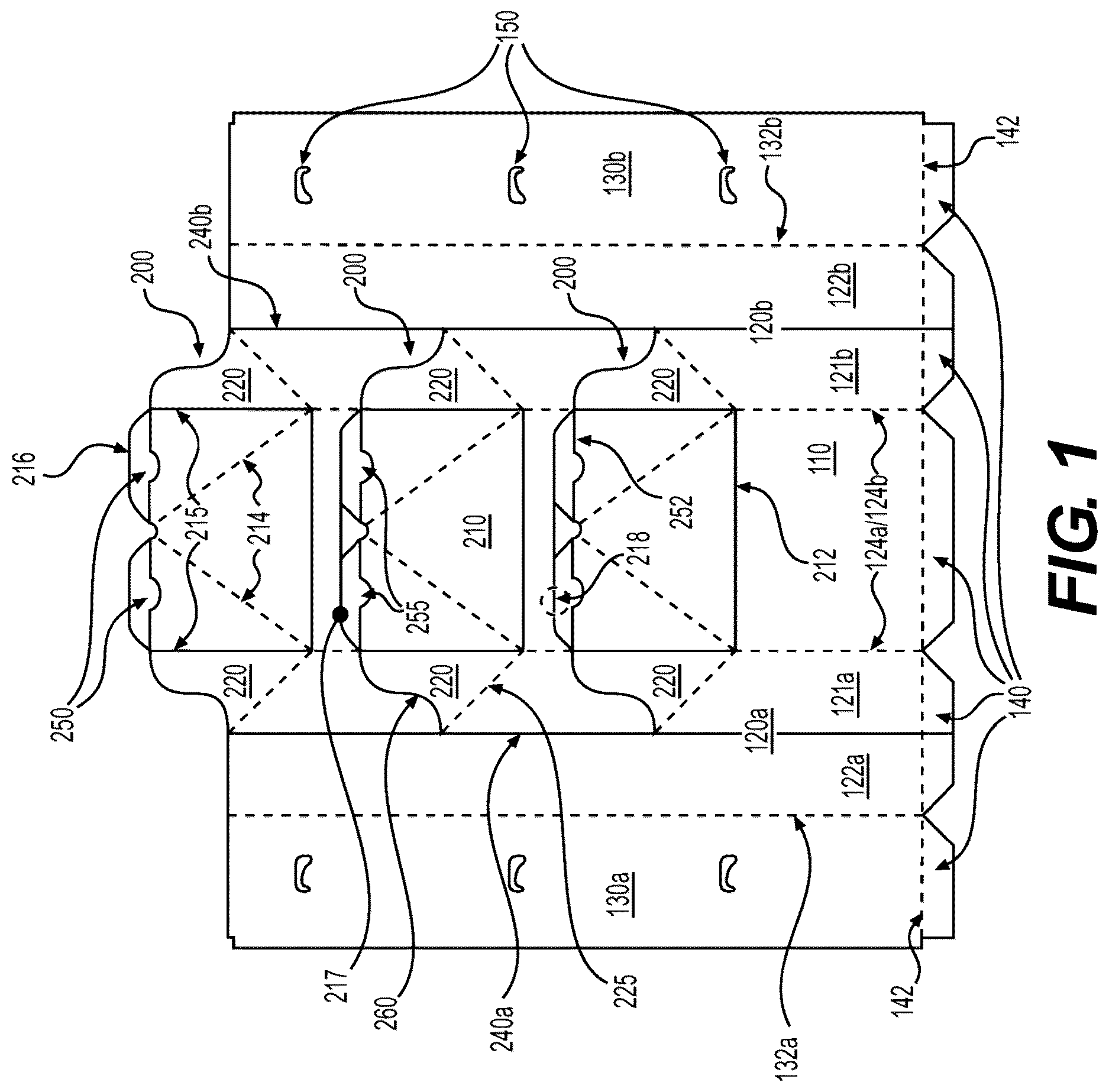 Patent US12616318 Figure 1 – Weekender style floor display