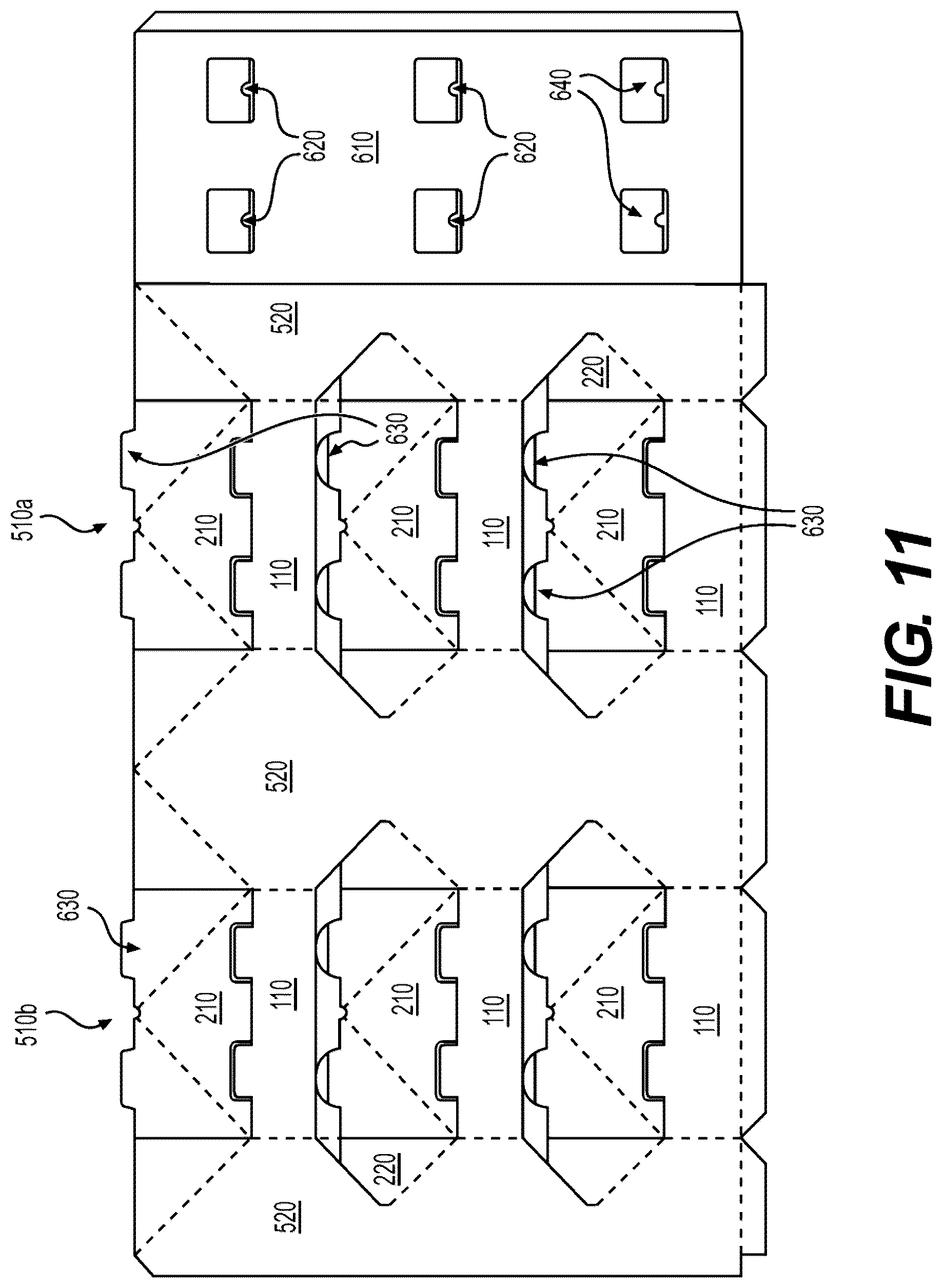 Patent US12616318 Figure 9 – Weekender style floor display