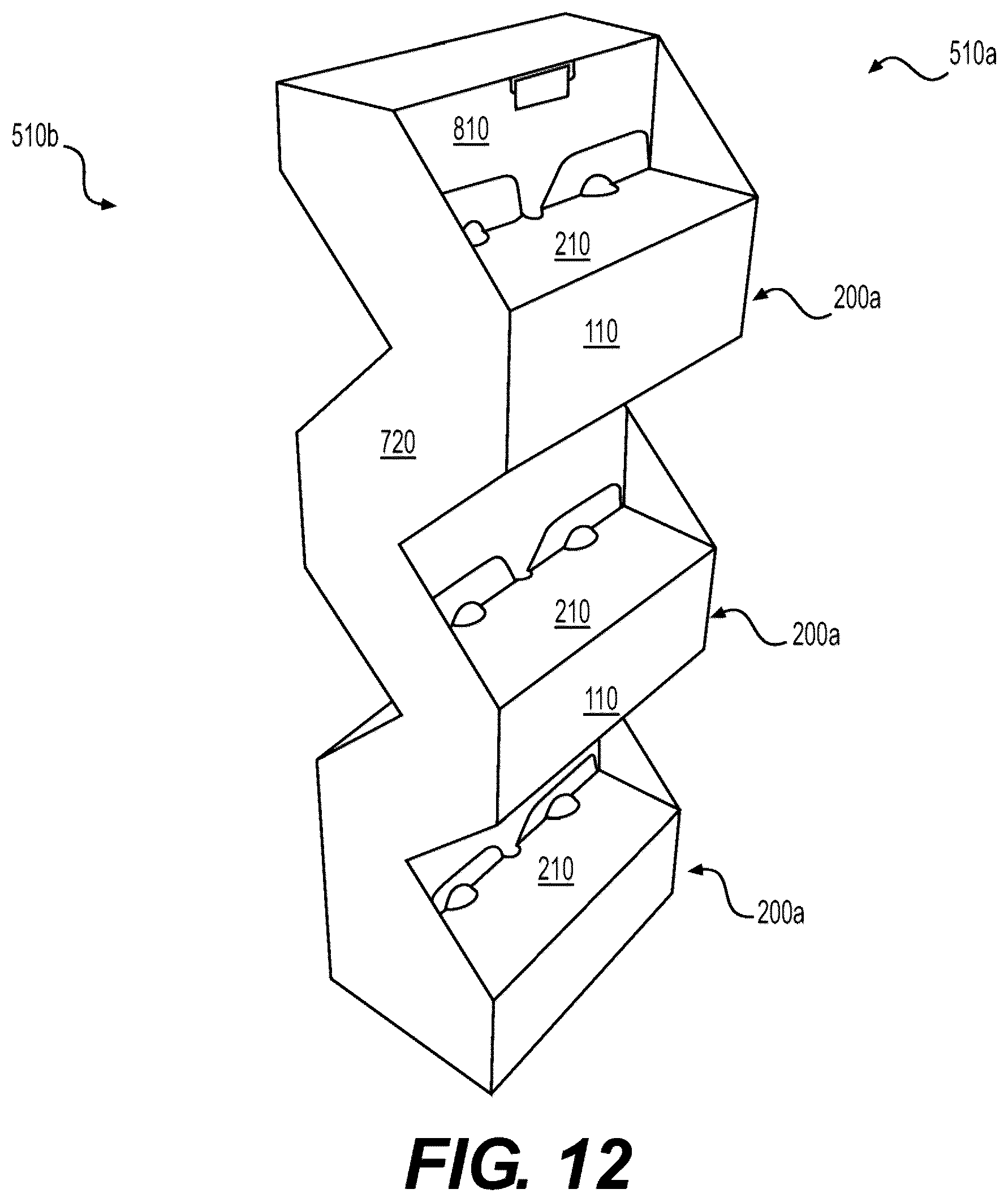 Patent US12616318 Figure 10 – Weekender style floor display