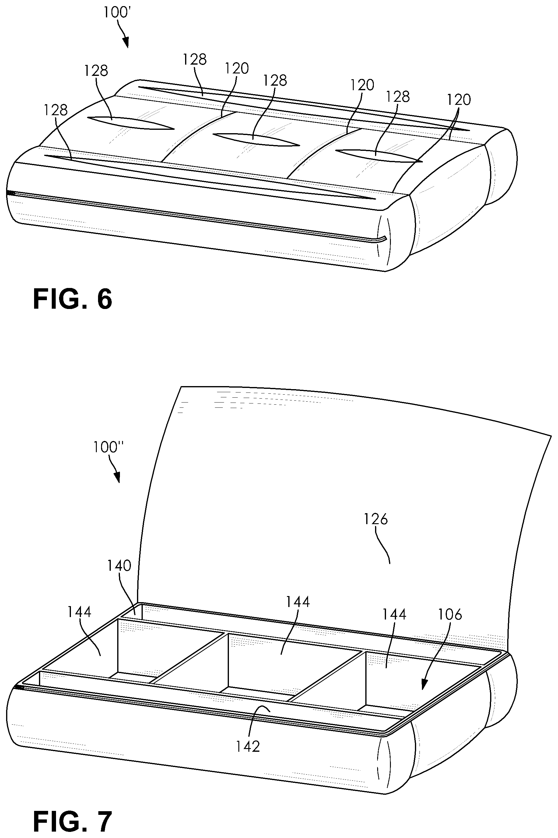 Patent US12616322 Figure 3 – Modular compartment pillow with multi-layered pads