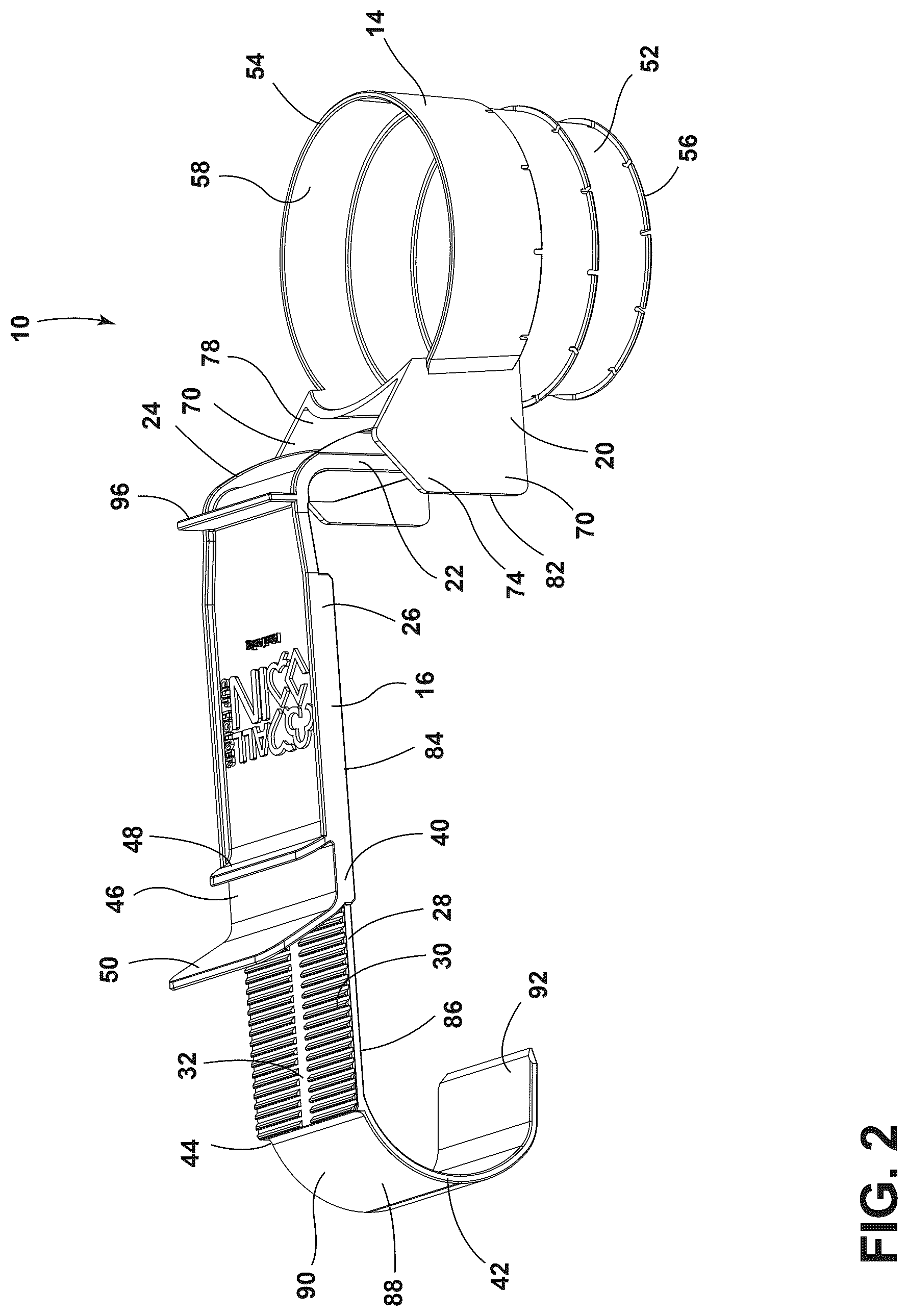 Patent US12616324 Figure 2 – Beverage caddy
