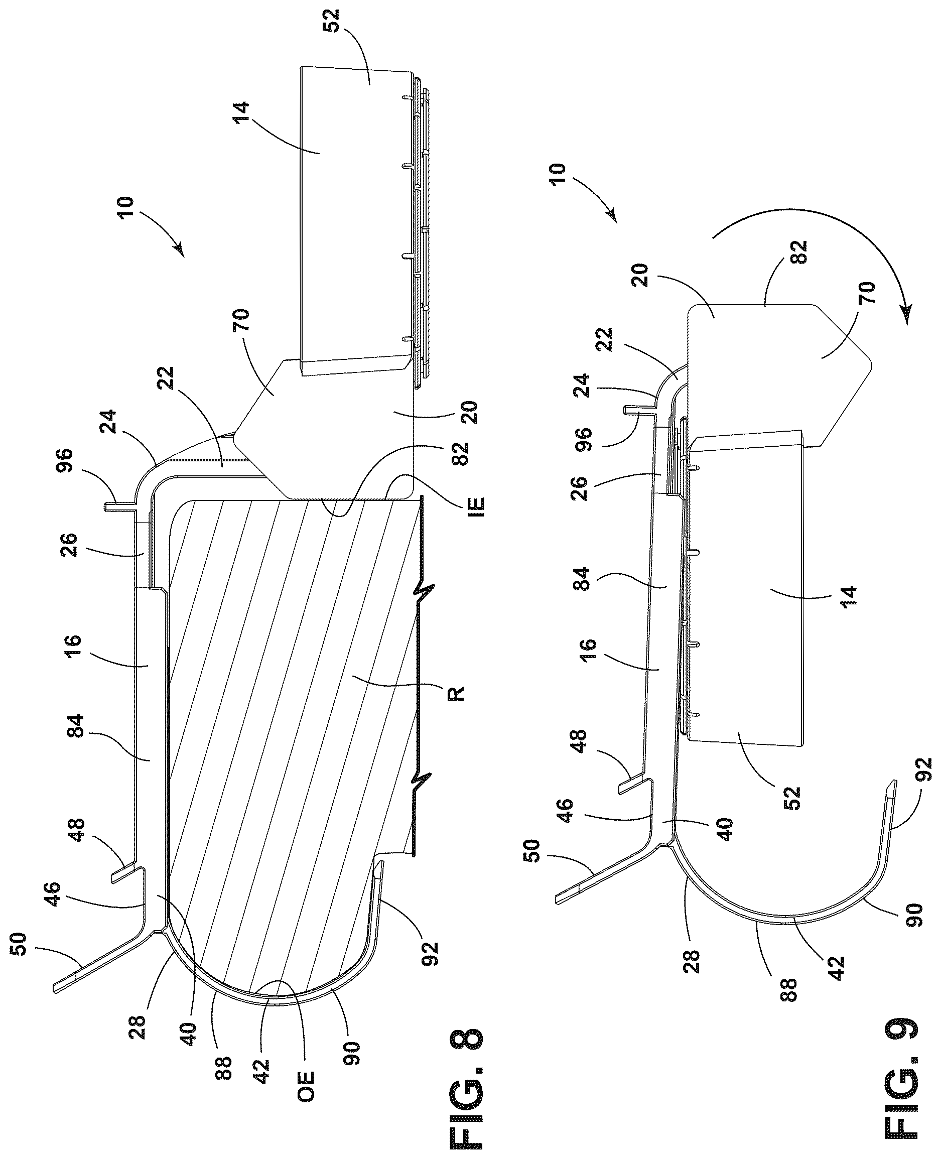 Patent US12616324 Figure 8 – Beverage caddy