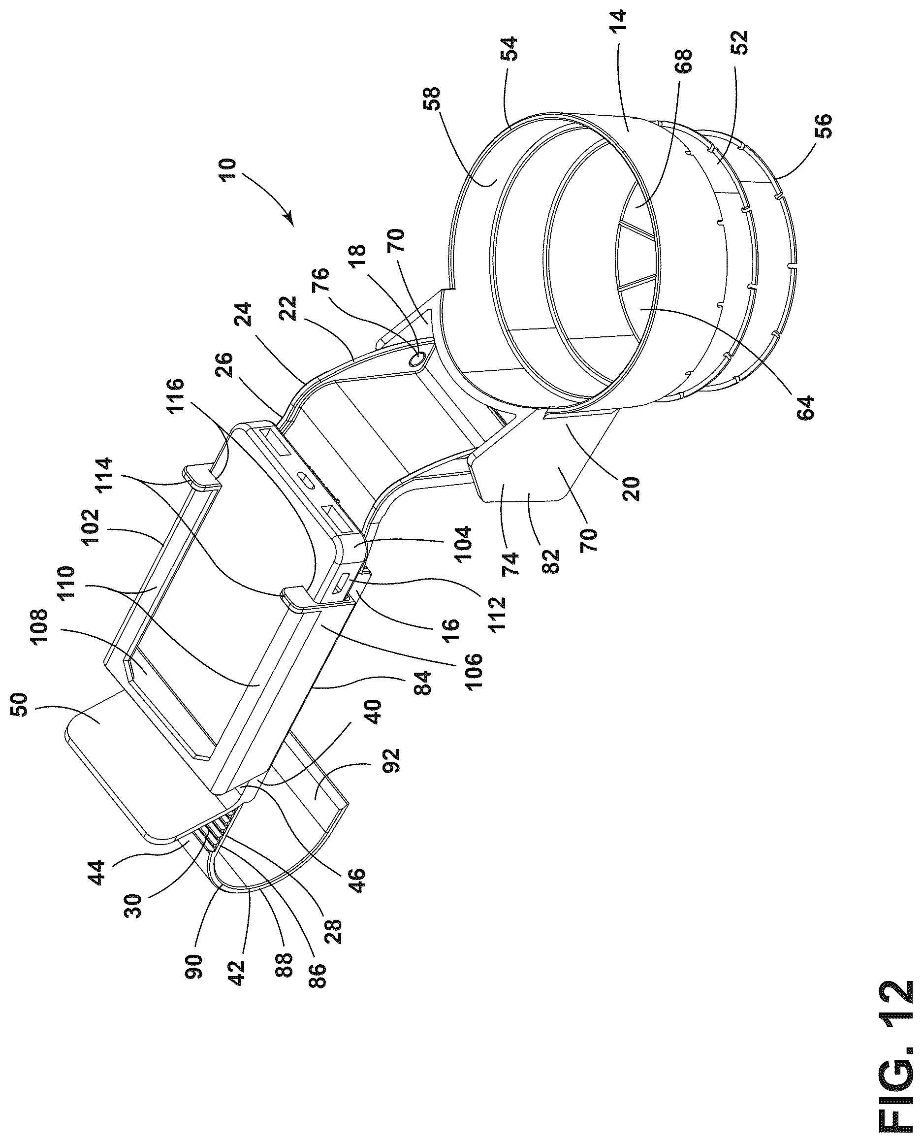 Patent US12616324 Figure 11 – Beverage caddy