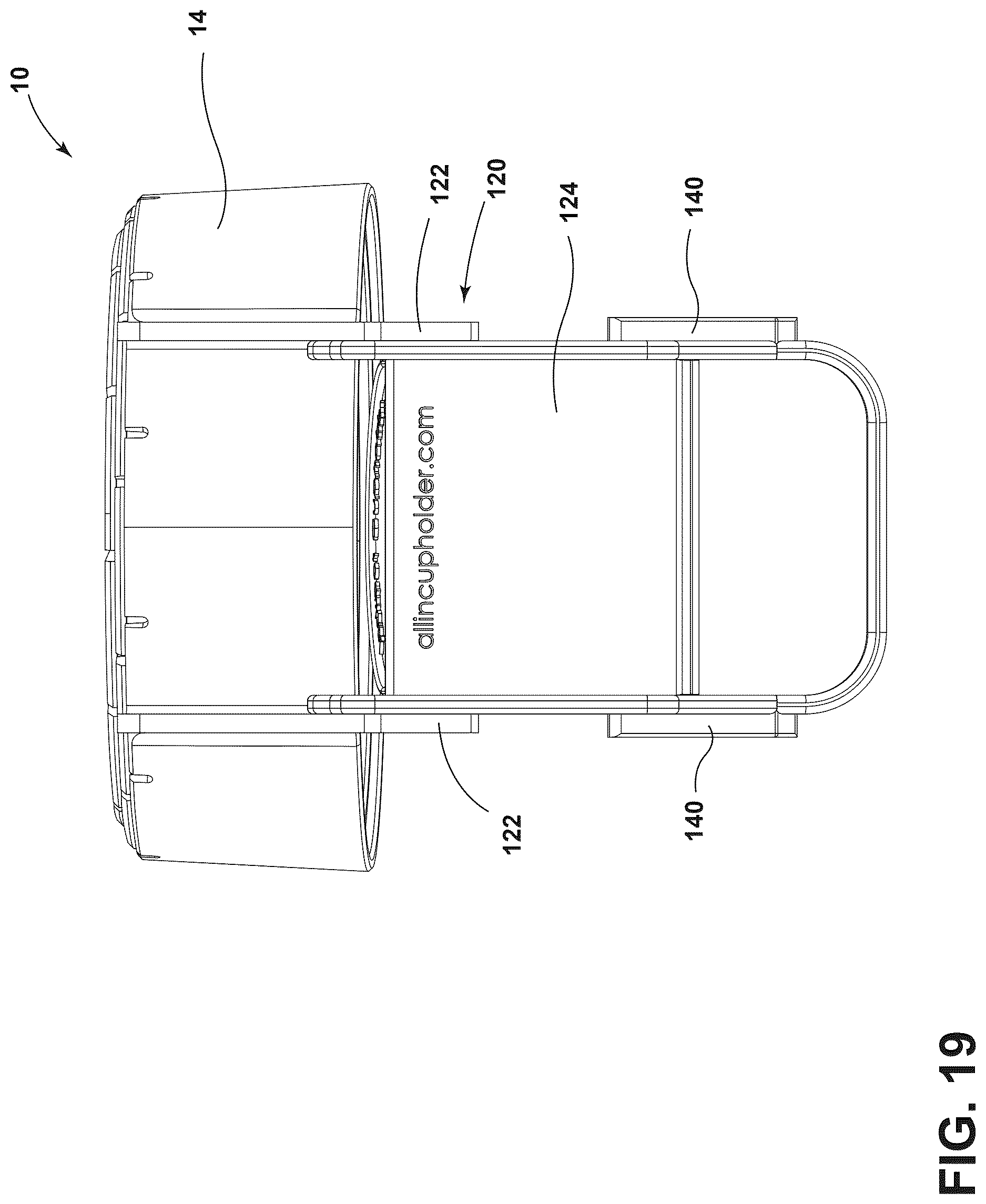 Patent US12616324 Figure 16 – Beverage caddy