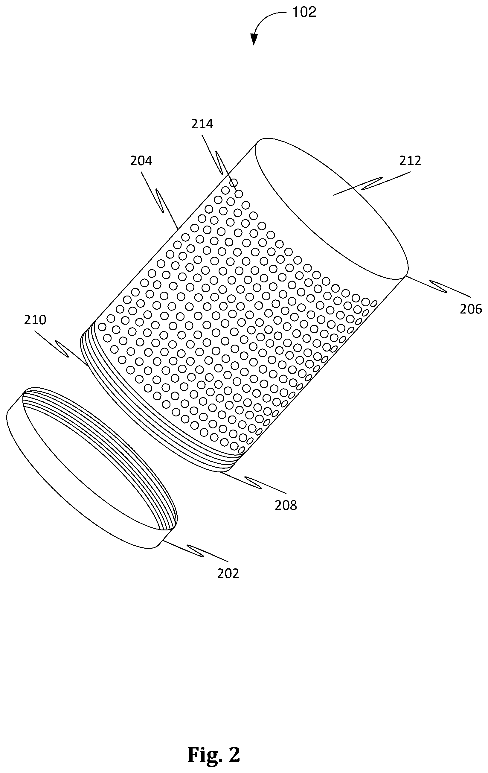 Patent US12616328 Figure 2 – Apparatus facilitating brewing of beverages in a container