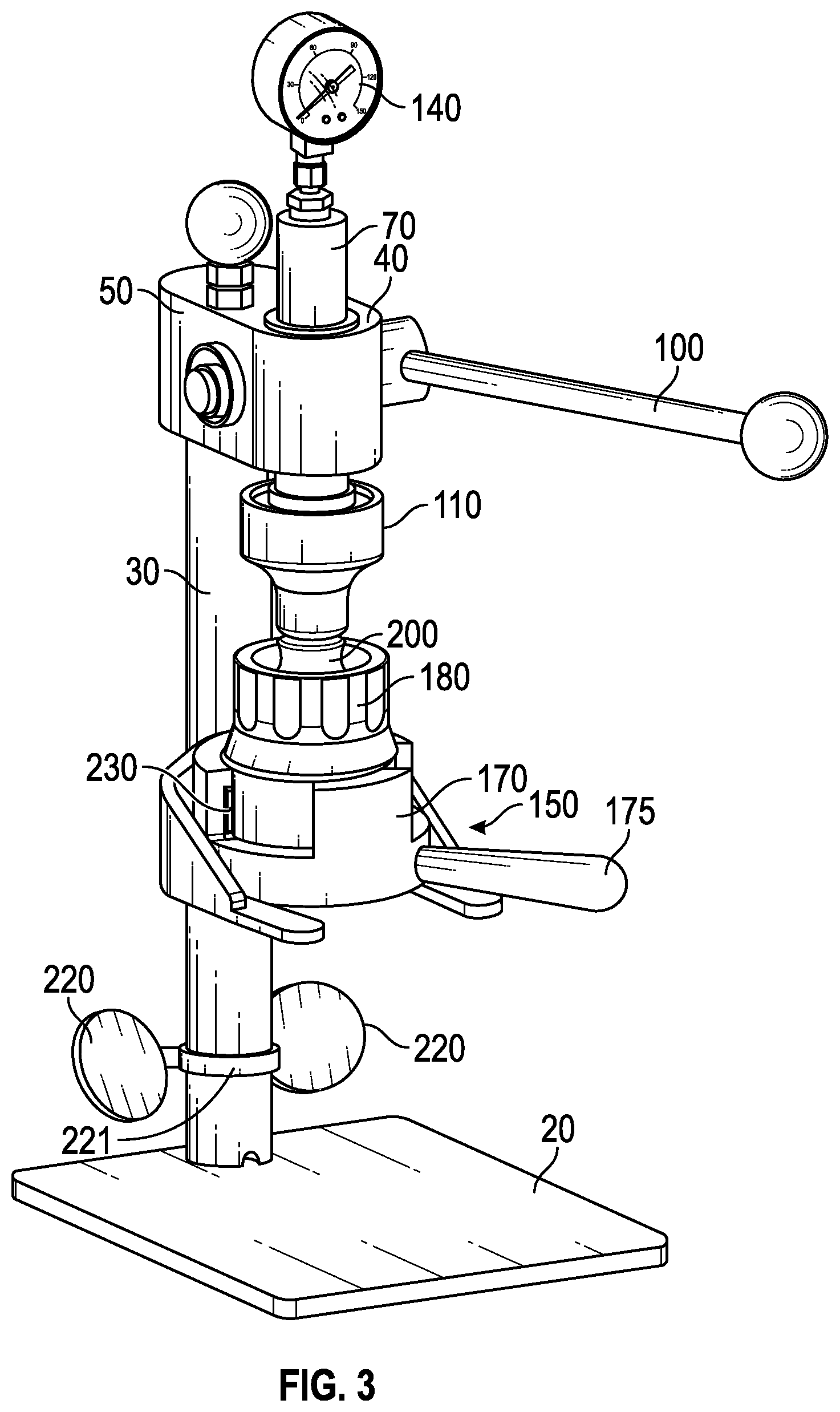 Patent US12616330 Figure 3 – Manual espresso machine