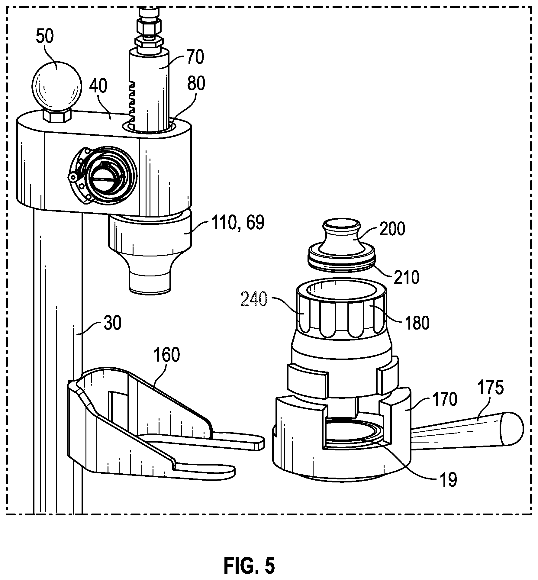 Patent US12616330 Figure 5 – Manual espresso machine