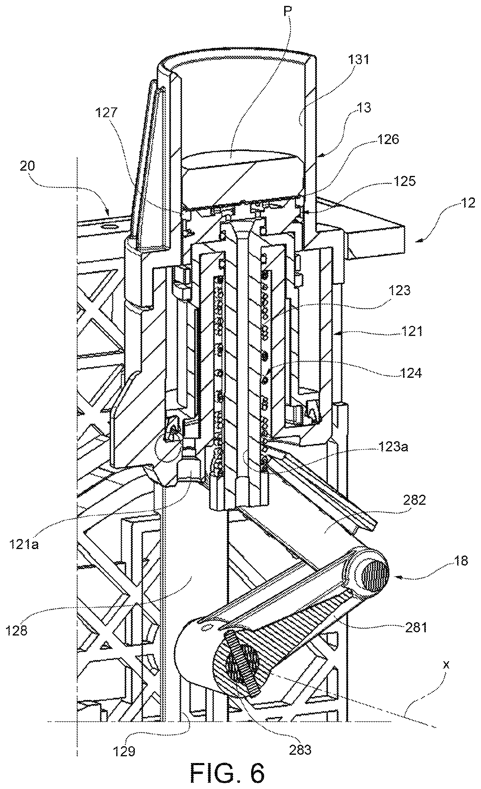 Patent US12616331 Figure 4 – Motorized brewing unit