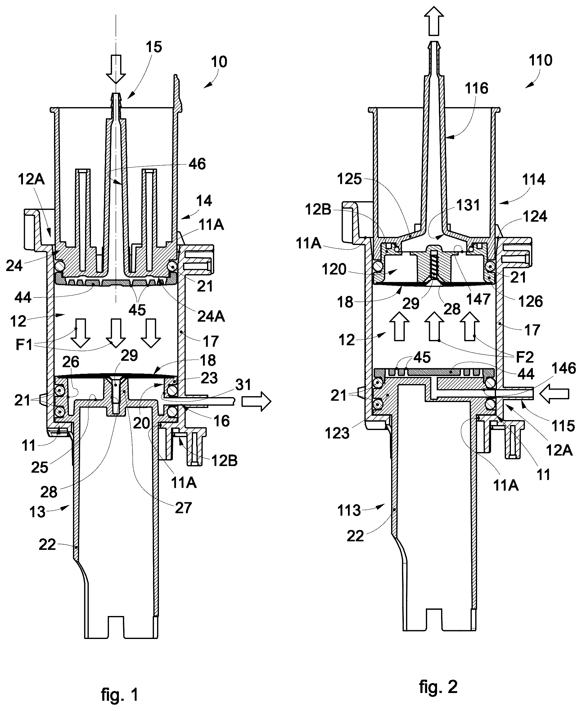 Patent US12616332 Figure 1 – Brewing unit for a machine for preparing coffee
