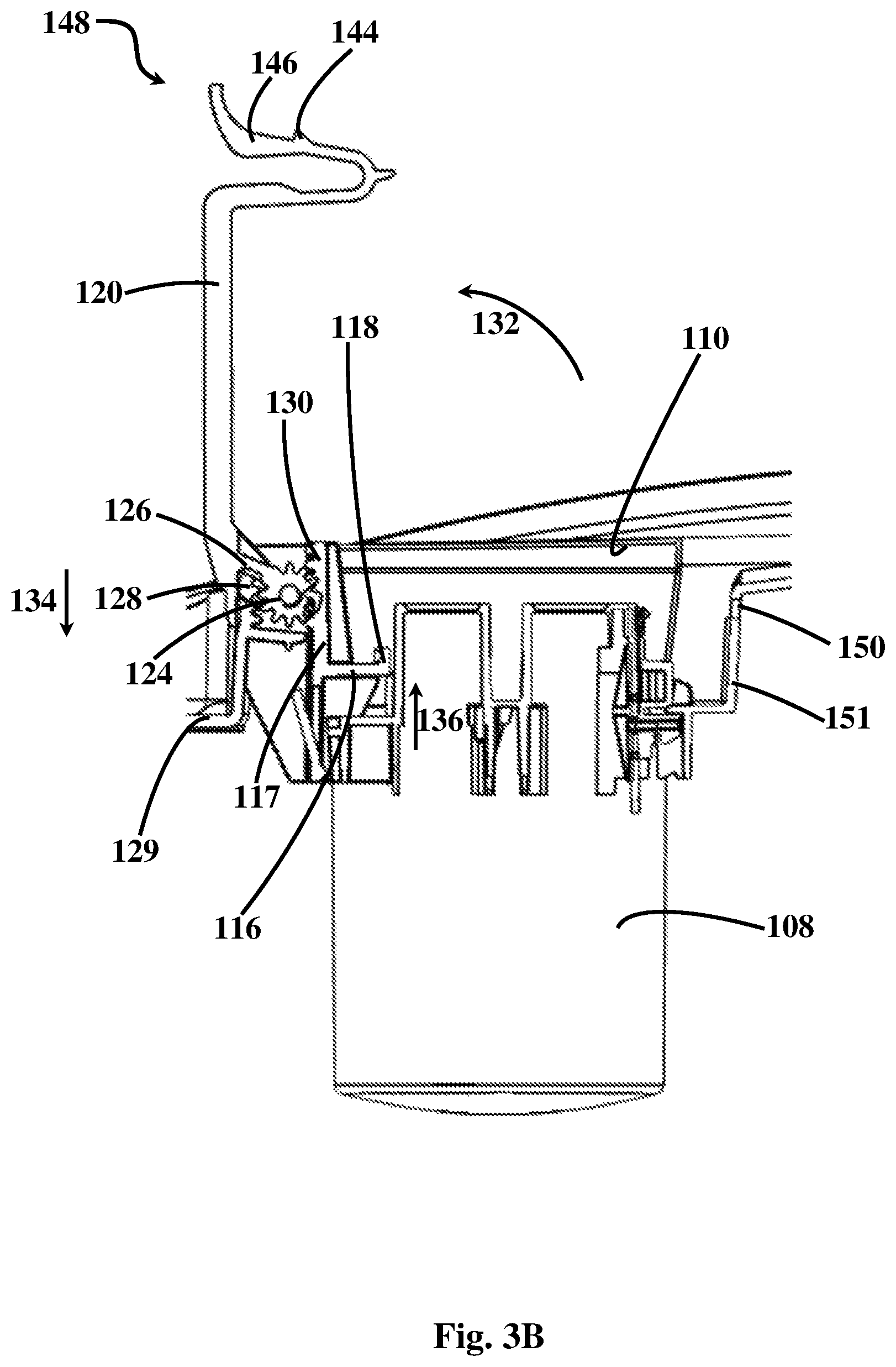 Patent US12616333 Figure 5 – Cartridge extraction unit for water purifier