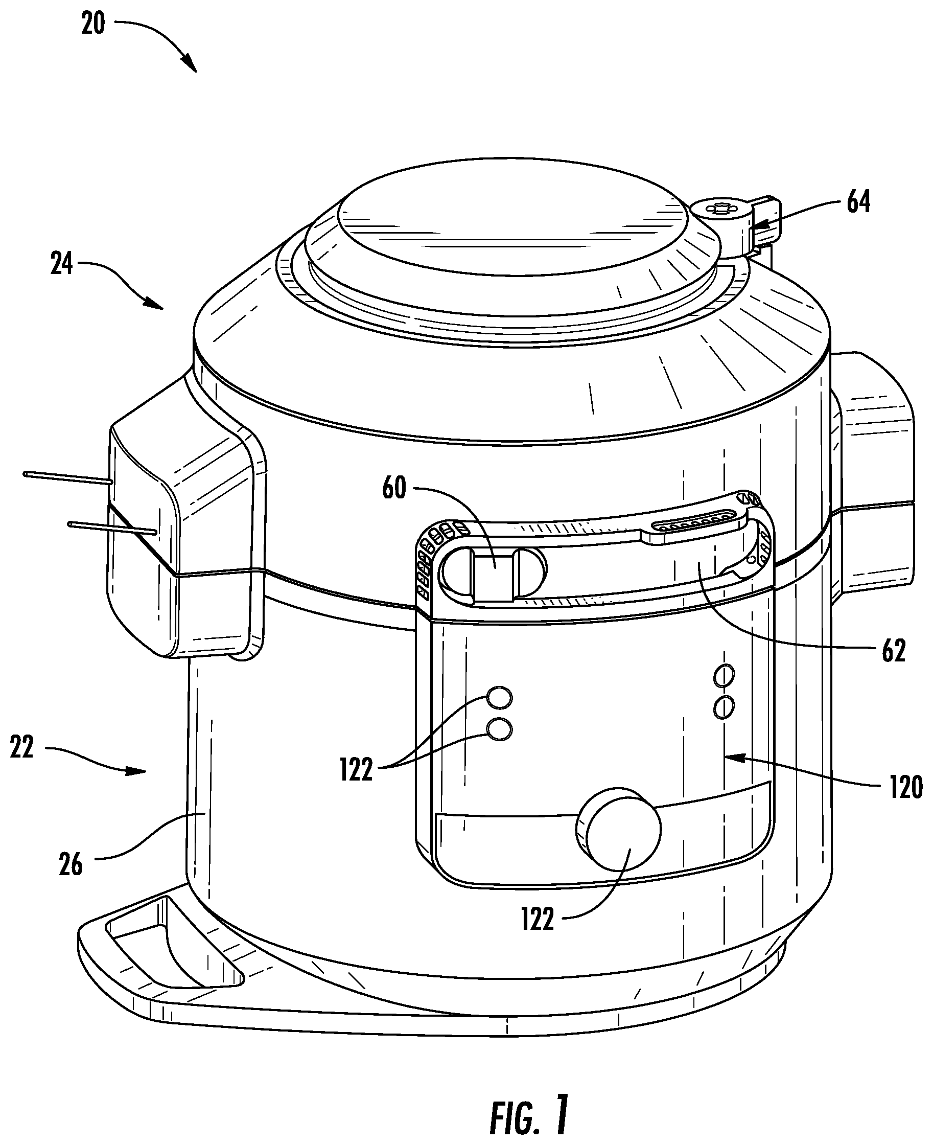 Patent US12616334 Figure 1 – Cooking device and components thereof