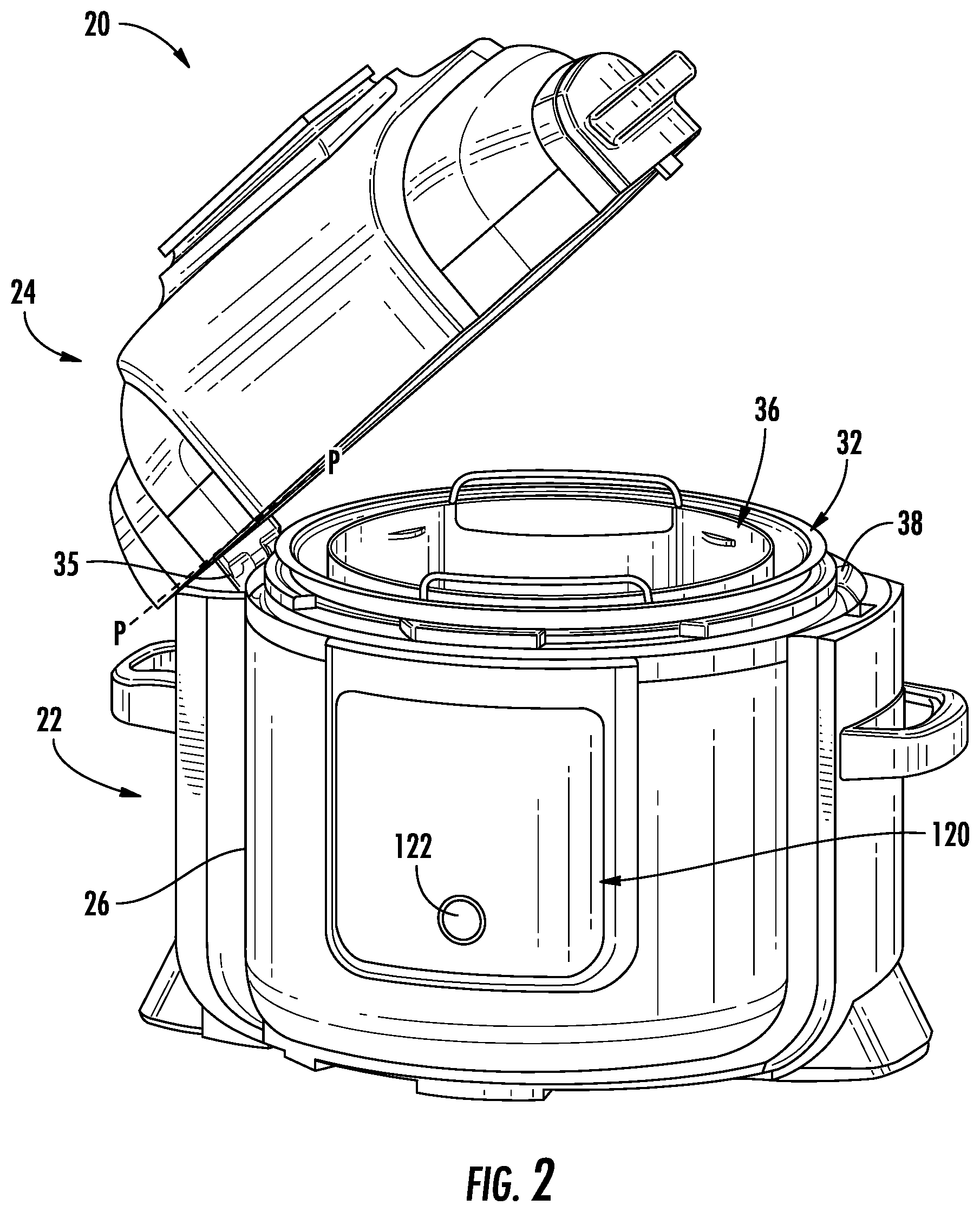 Patent US12616334 Figure 2 – Cooking device and components thereof