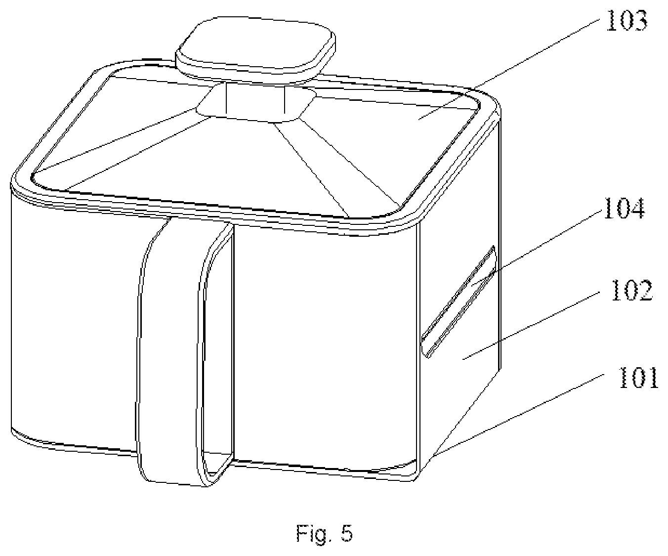 Patent US12616335 Figure 3 – Lifting multifunctional air fryer