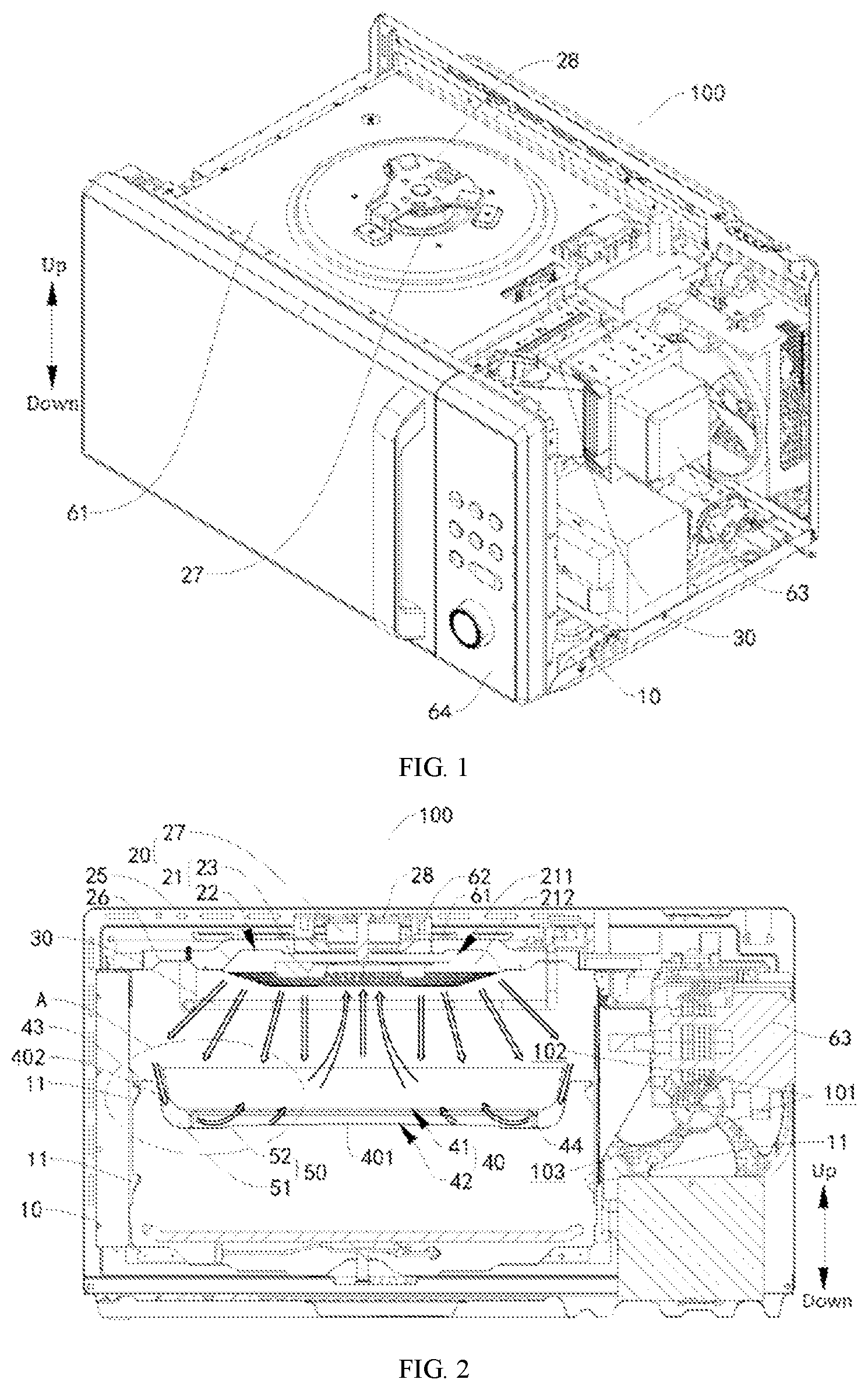 Patent US12616336 Figure 1 – Cooking device