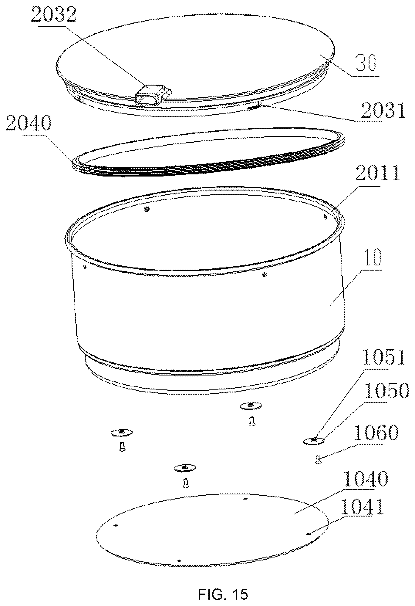 Patent US12616337 Figure 8 – Basket with detachable cover plate for air fryer and air fryer having basket with detachable cover plate