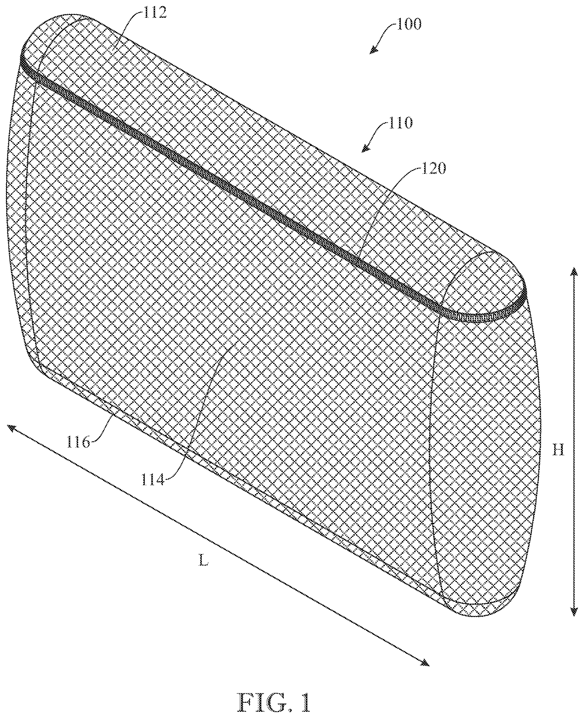 Patent US12616341 Figure 1 – Weighted device for buoyancy prevention and a method for use thereof