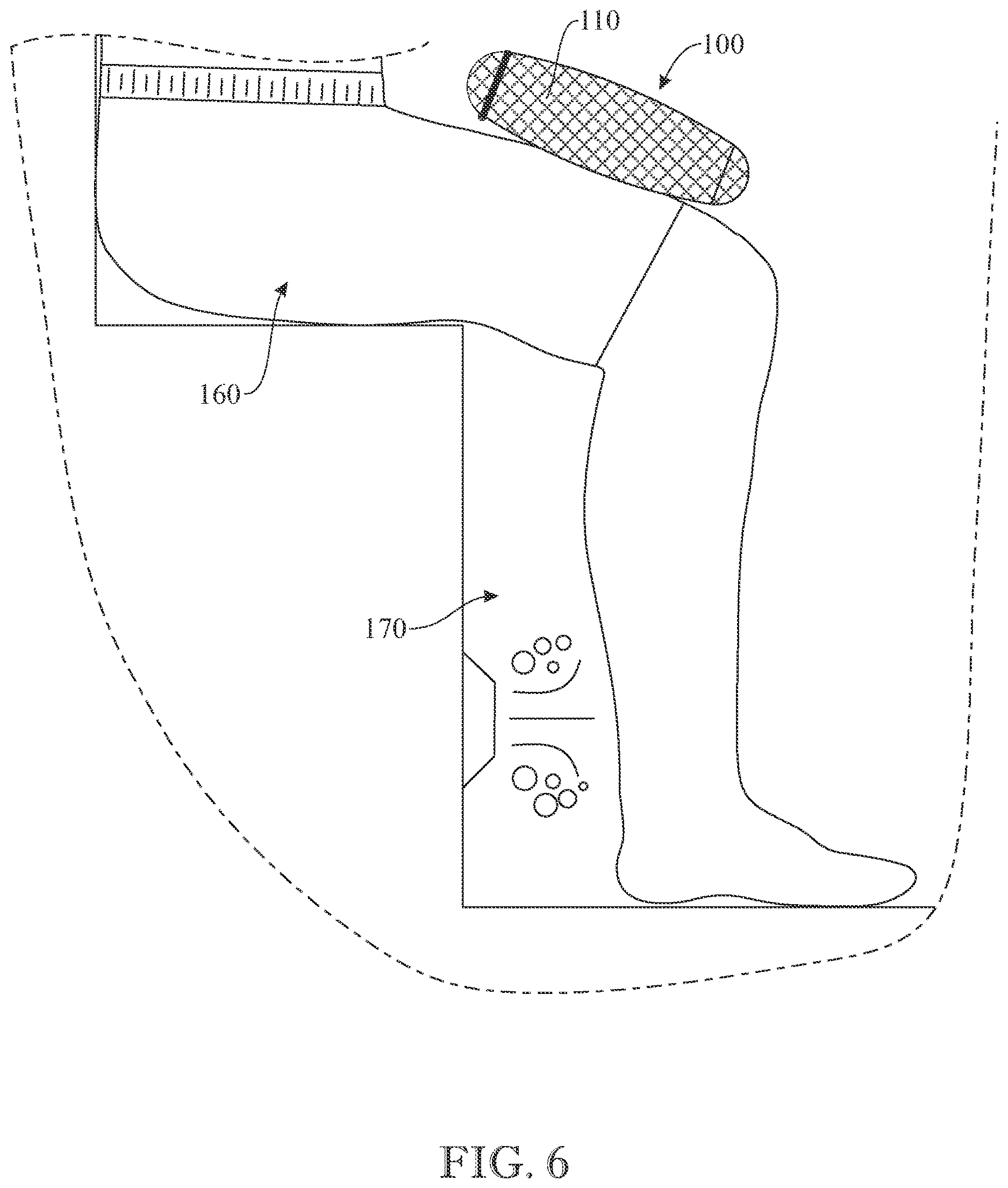 Patent US12616341 Figure 6 – Weighted device for buoyancy prevention and a method for use thereof