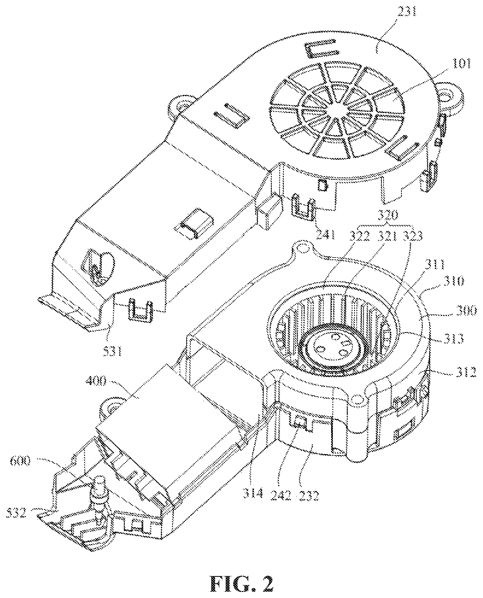 Patent US12616343 Figure 2 – Drying device, fixed seat assembly and toilet
