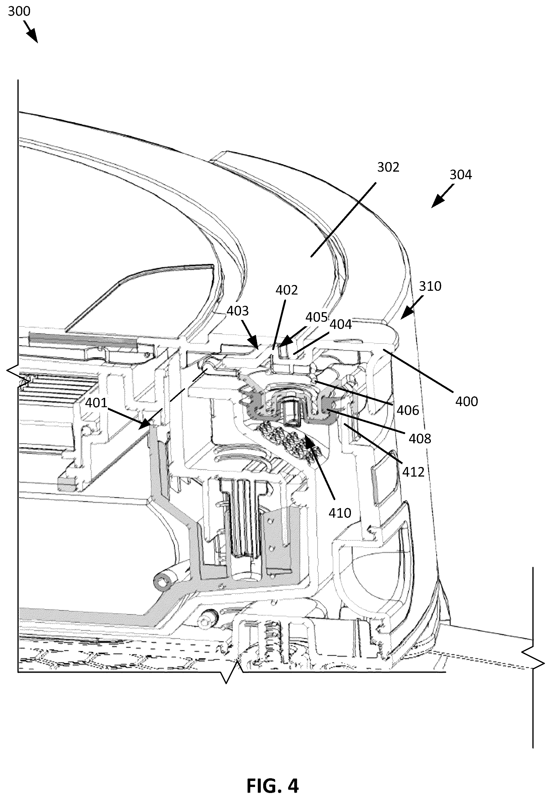 Patent US12616346 Figure 4 – Robotic cleaner