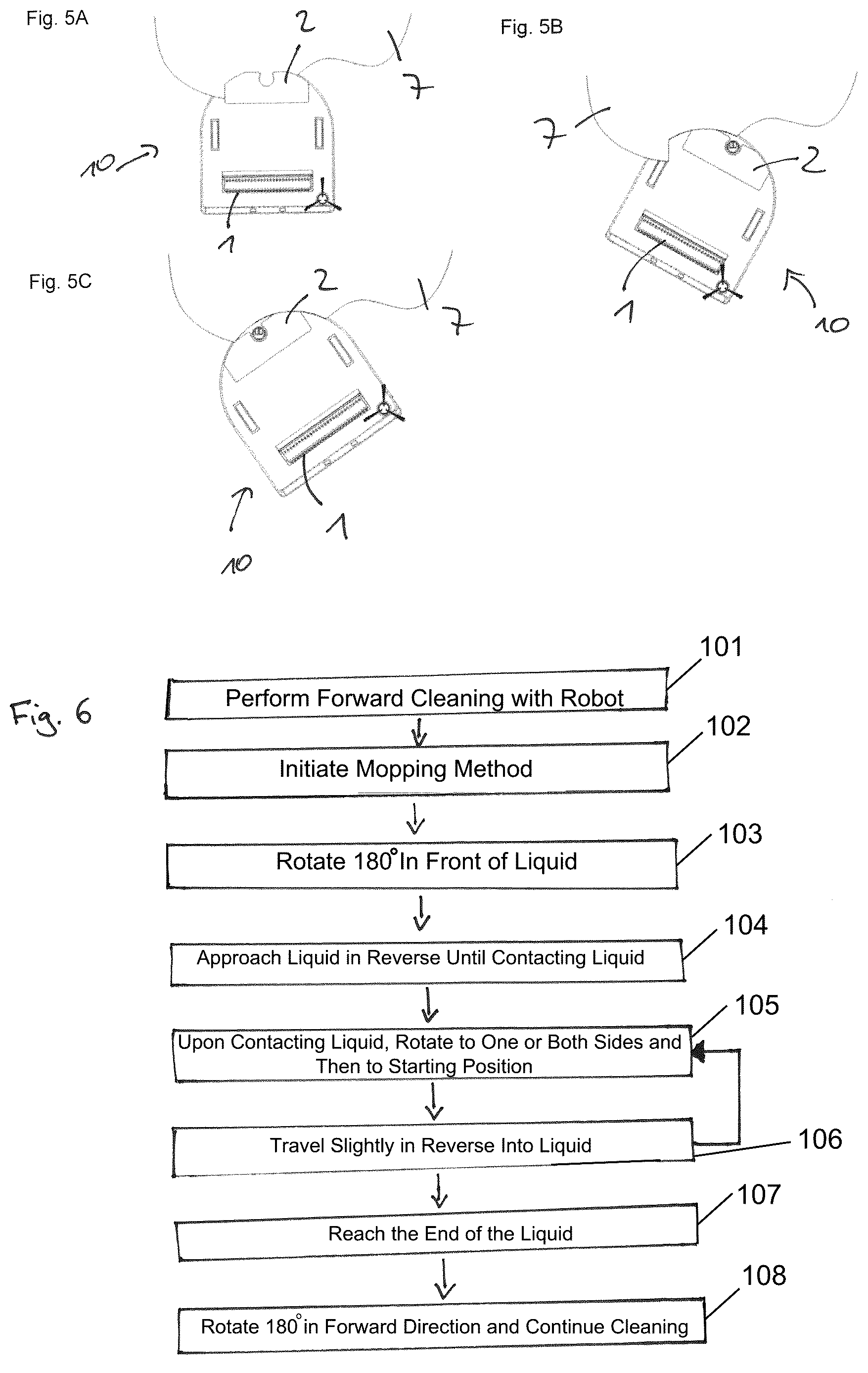 Patent US12616350 Figure 4 – Method and appliance for mopping up an accumulation of liquid