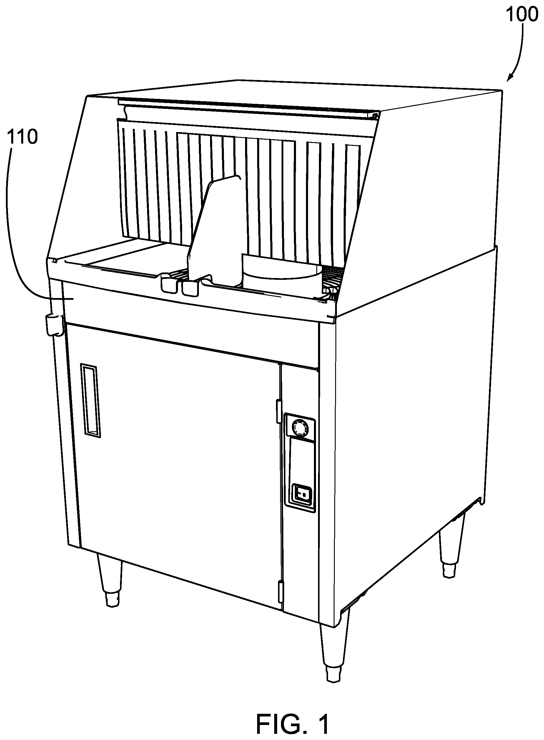Patent US12616352 Figure 1 – Spray arm assembly and glasswasher incorporating the same