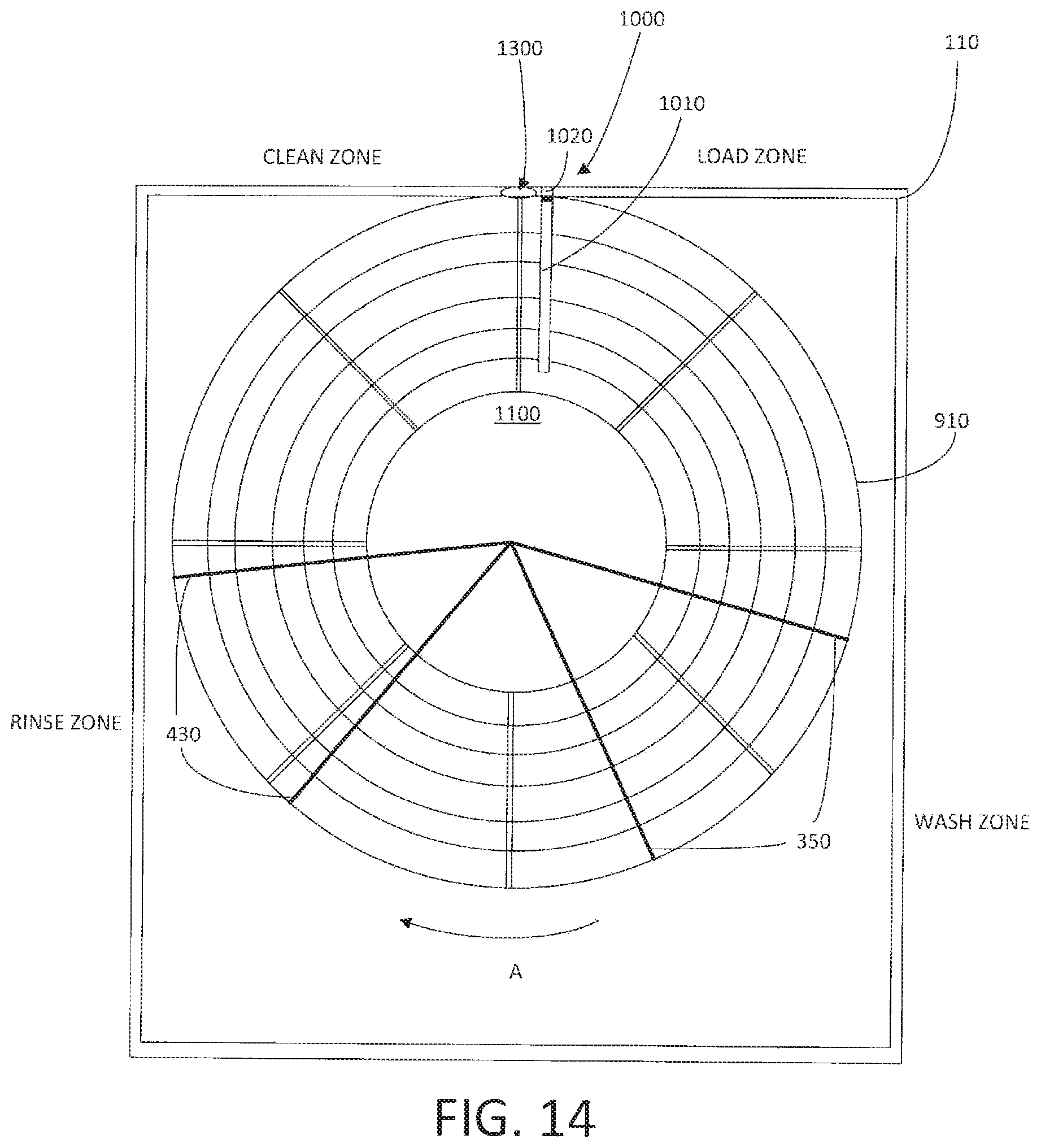Patent US12616352 Figure 16 – Spray arm assembly and glasswasher incorporating the same