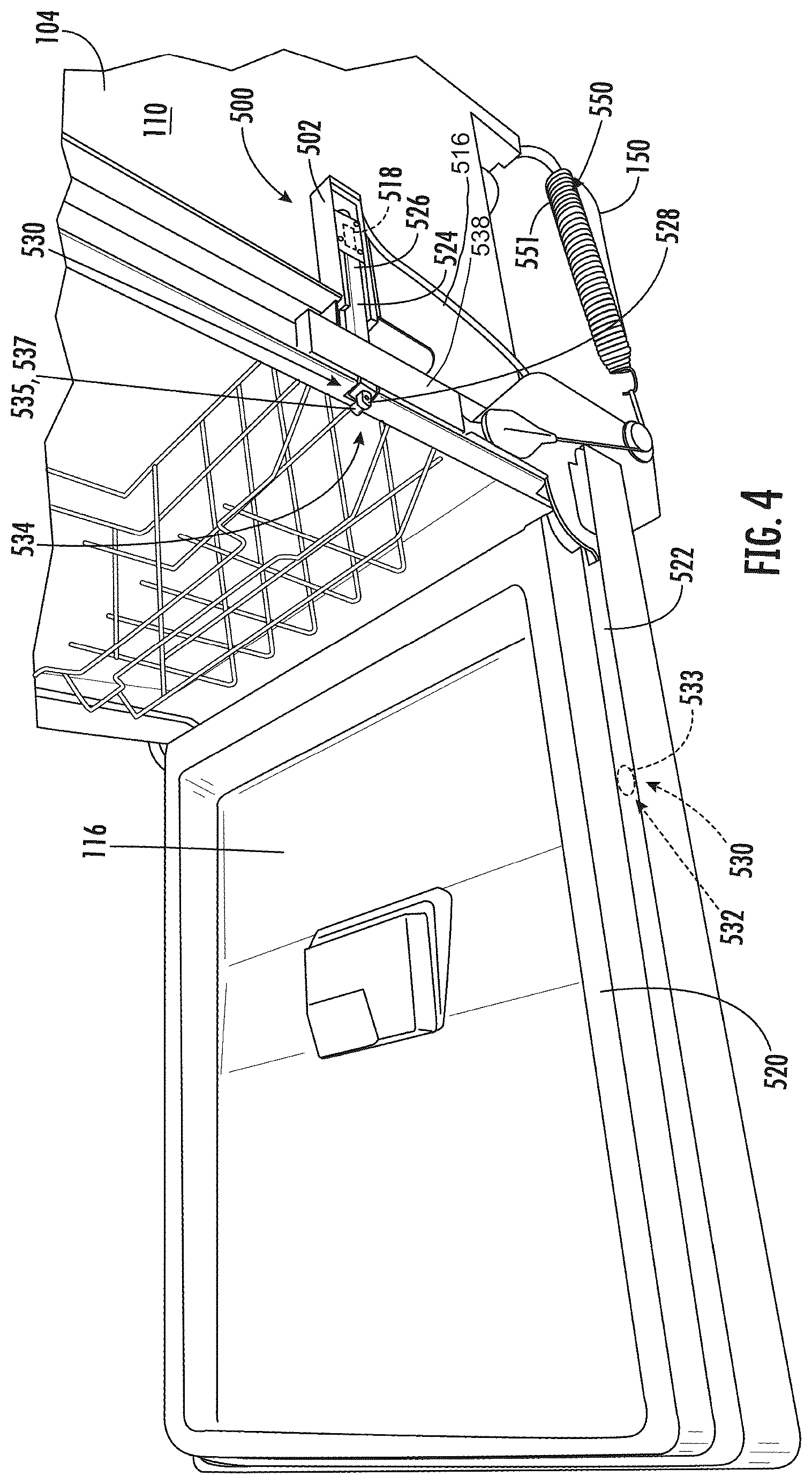 Patent US12616353 Figure 4 – Sensing assembly for an appliance