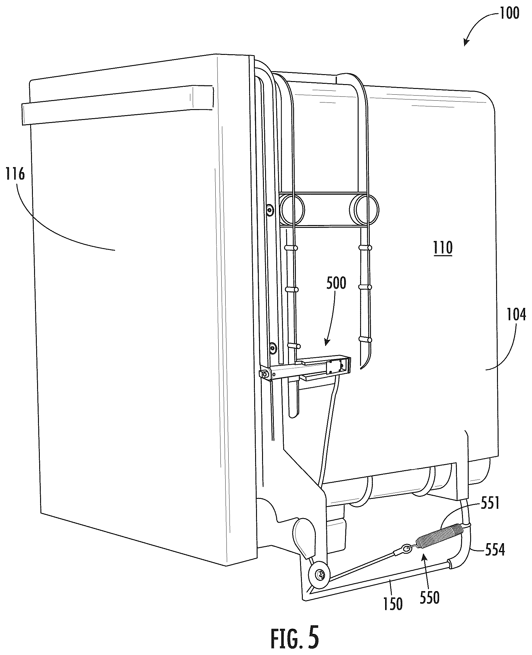 Patent US12616353 Figure 5 – Sensing assembly for an appliance