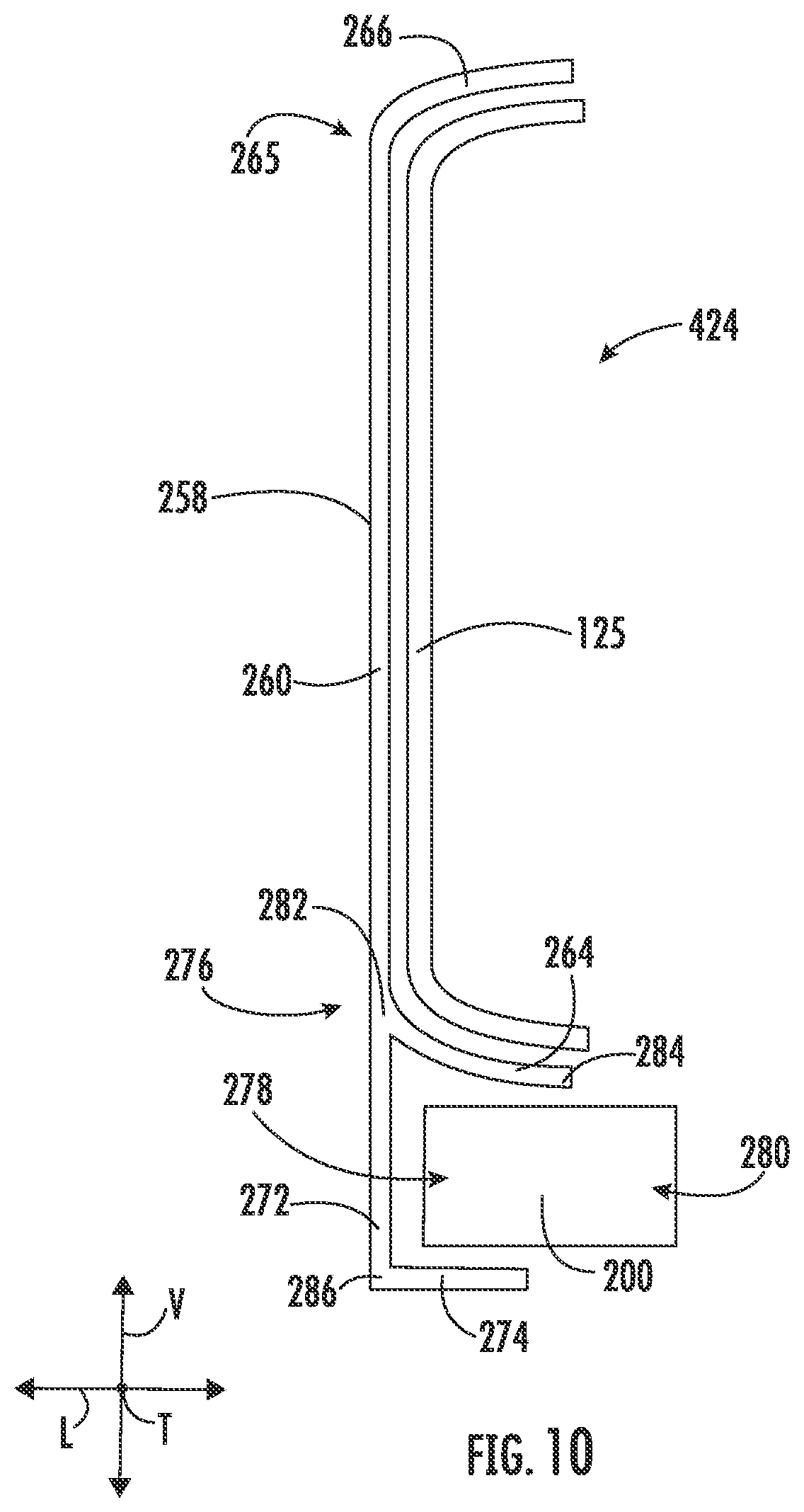 Patent US12616354 Figure 10 – Angled trailing side for a trigger head of a slide assembly