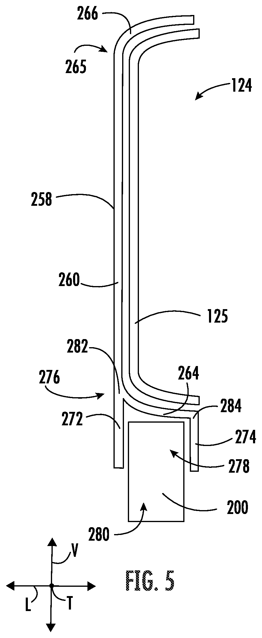 Patent US12616355 Figure 5 – Angled leading side for a trigger head of a slide assembly