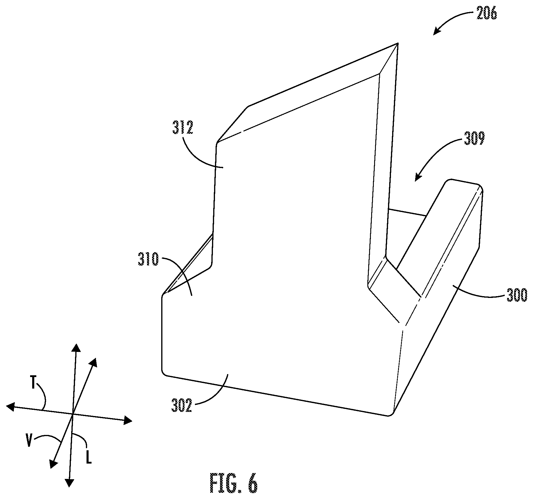 Patent US12616355 Figure 6 – Angled leading side for a trigger head of a slide assembly